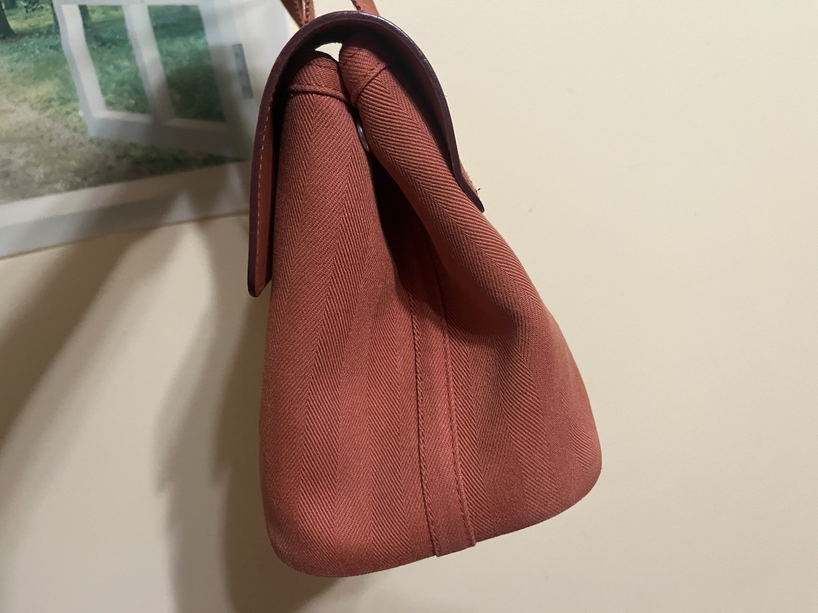 Hermes Valparaiso Bag Toile and Leather PM