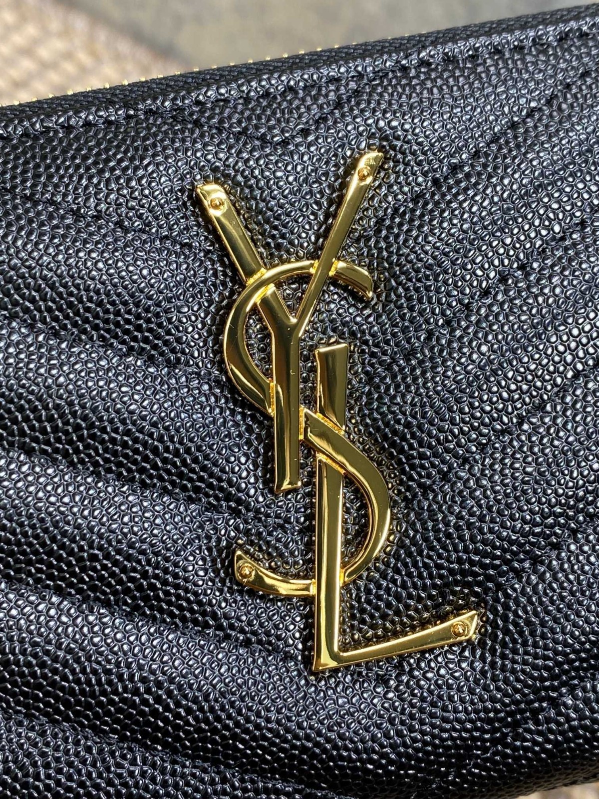 Saint Laurent Cassandre Matelassé Zip Around Long Wallet | 19cm × 9.5cm × 2.5cm