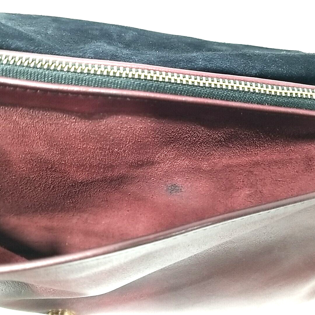 Vtg Leah Rae Donahue Leah Shoulder Bag Ox Blood Leather Handmade 80s Rare