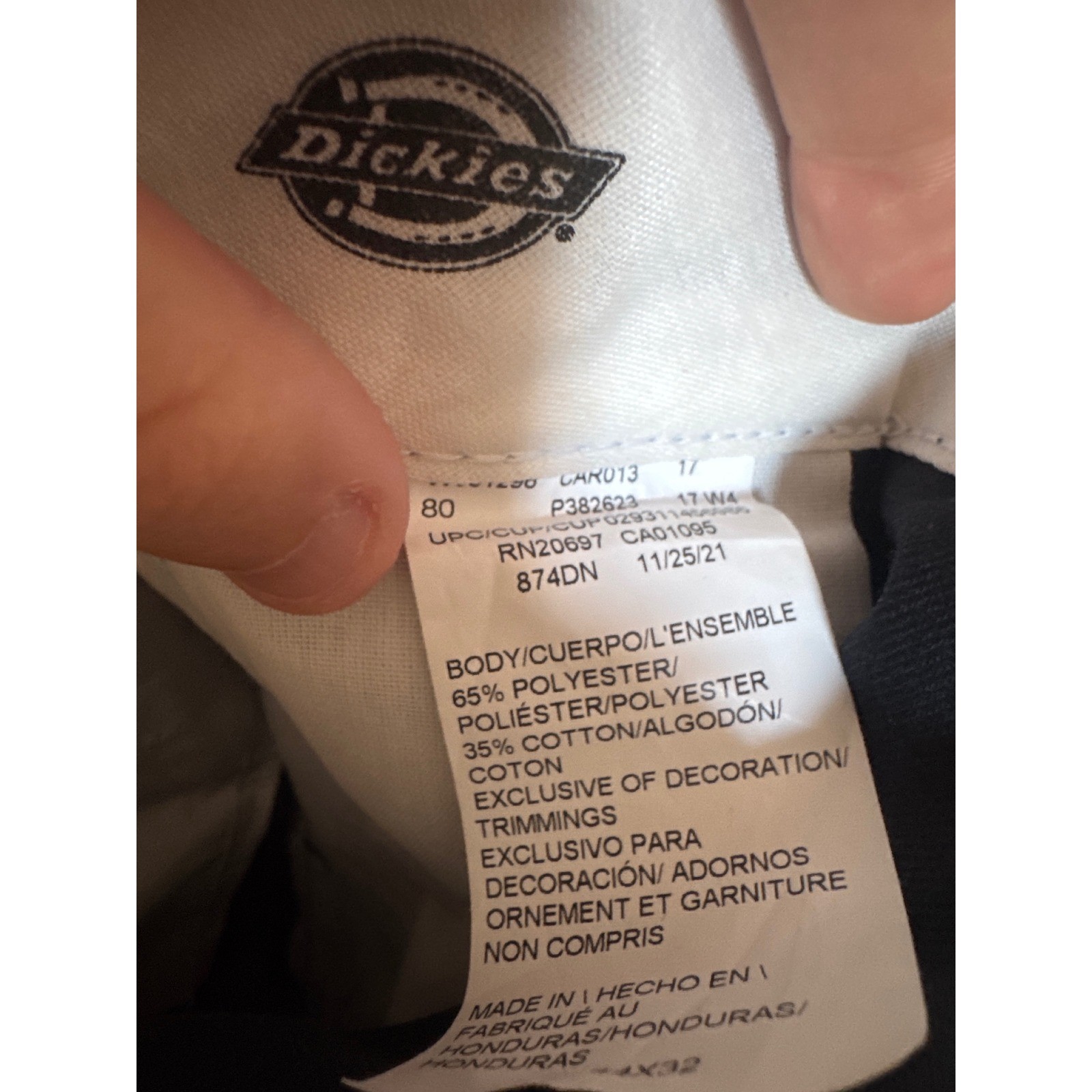 Dickies 874 Original Fit Work Pants Mens Navy Blue 874DN 44×32