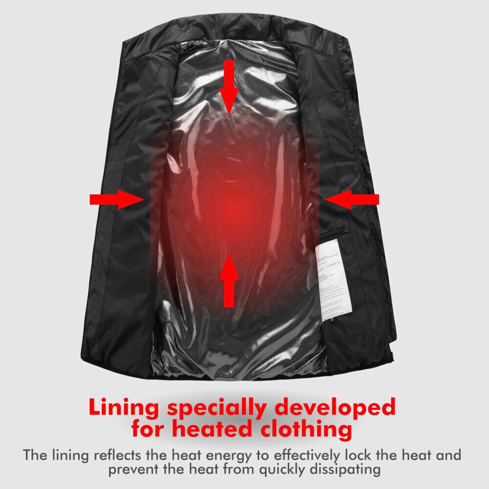 USB Motorcycle Heating Jacket Thermal Men Women’s Warm Vest Winter Self heated