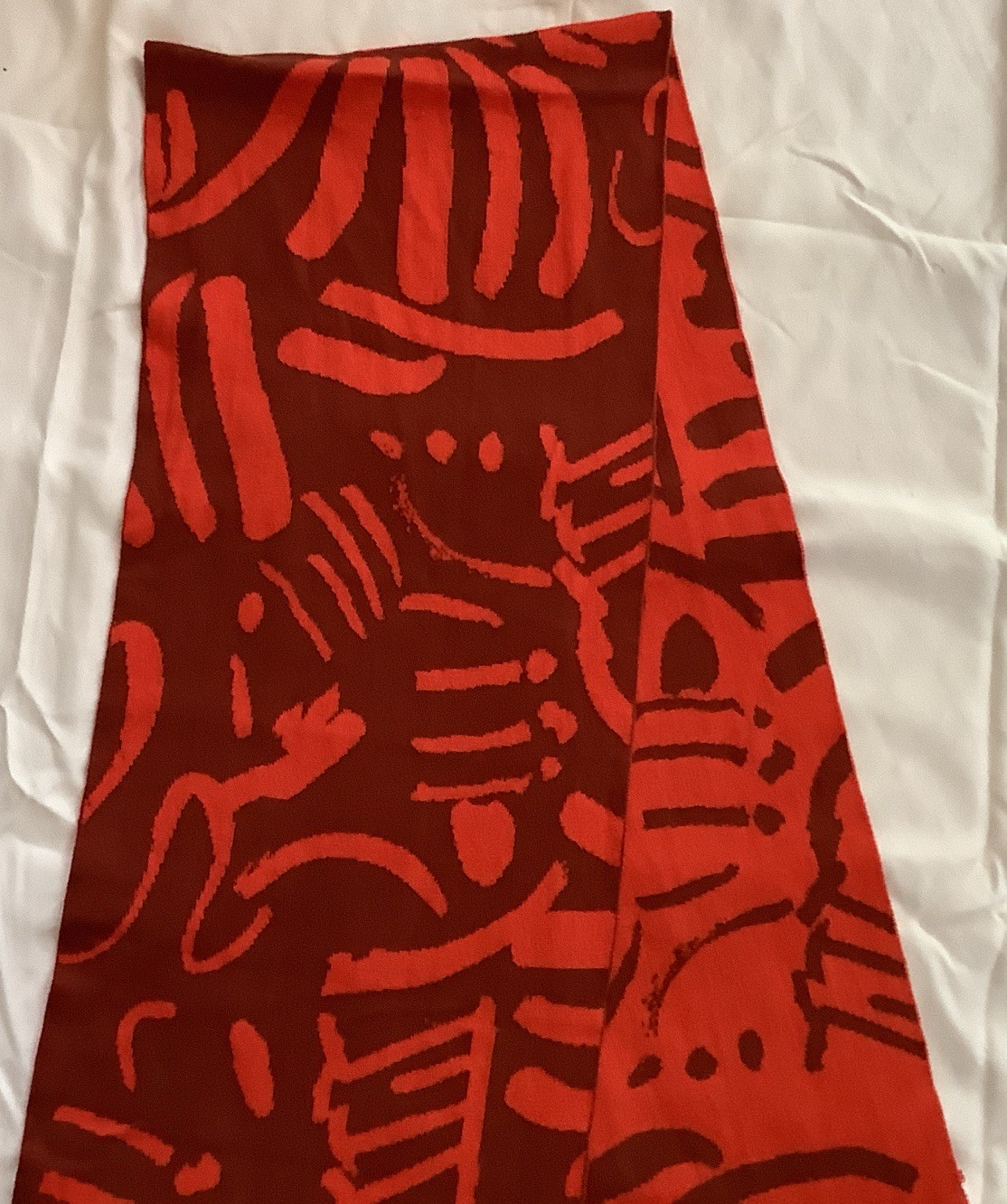 Biquette Fold By Jenny Pennywood Scarf 100% Egyptian Cotton 13”X86” $75 OP NWOT