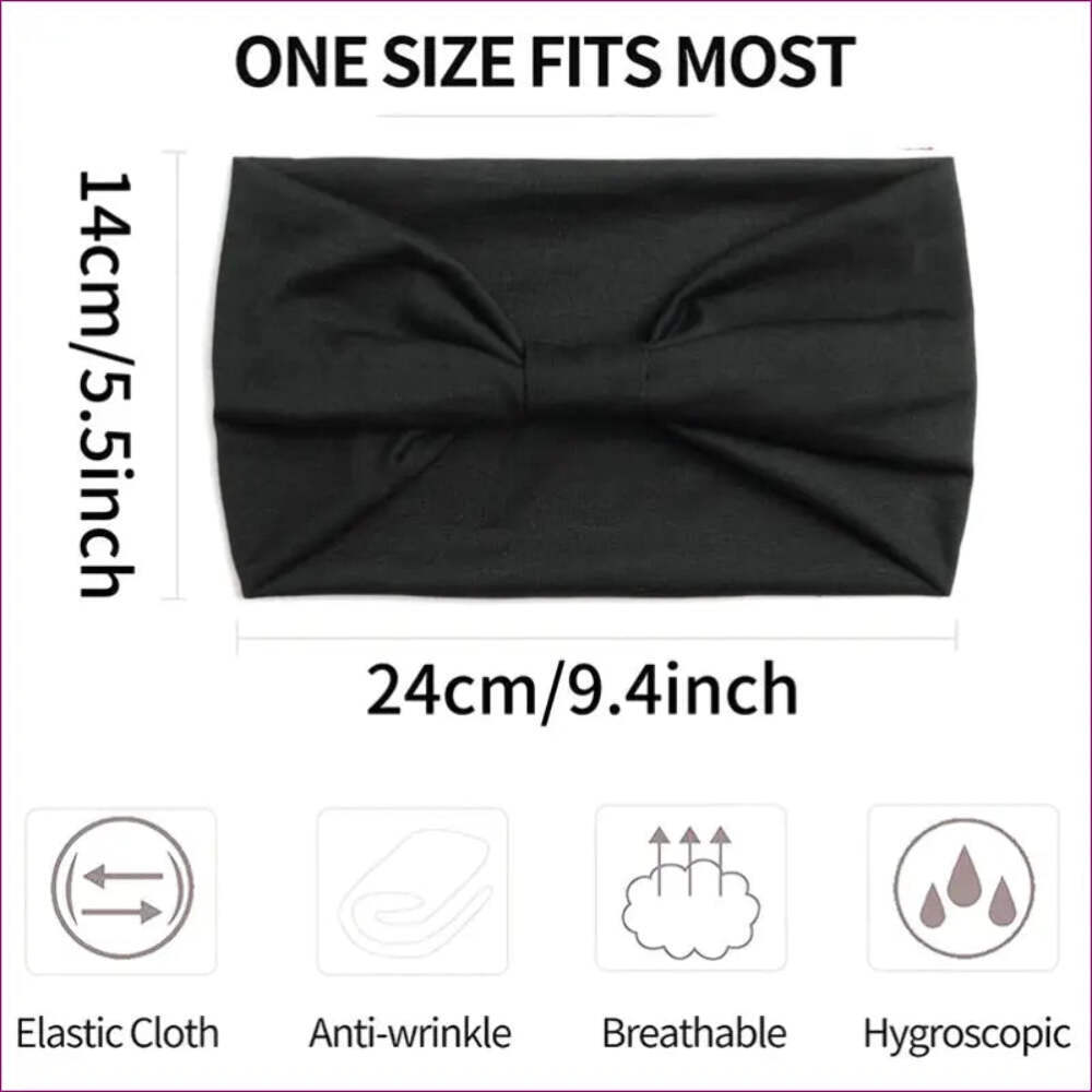 Elevate Your Style with Solid Colour Knot Wide Headbands