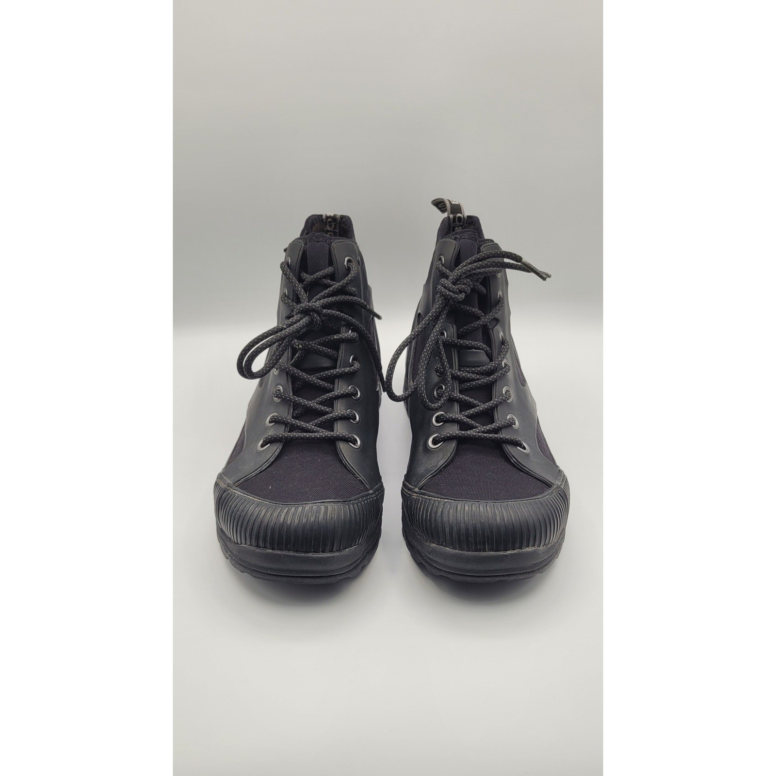 Bogs Jamison Waterproof Boots Mens 11 Black Rubber Neoprene Lace Up Hiking