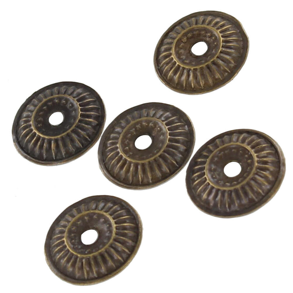 Medieval Nocturnal Wheel Ornamental Brass Washer Set for Crafting and Adornment