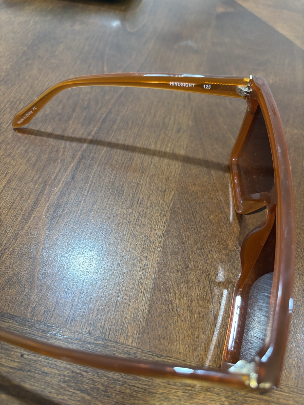 Quay Hindsight Oversized Square Sunglasses Brown Frame/Brown Lens UV400 125mm