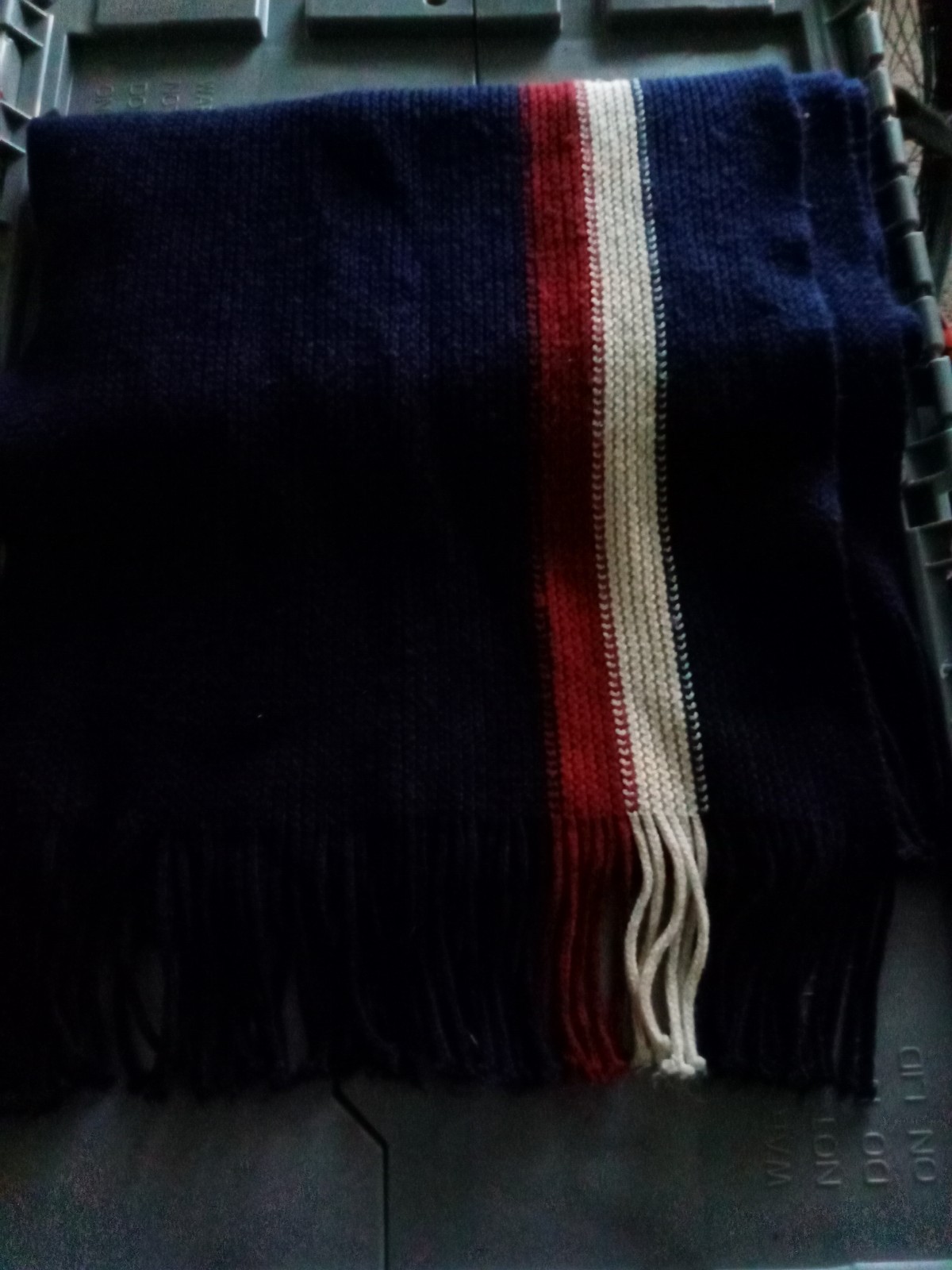 $120 Gelante Mens Blue Striped Warm Winter Acrylic Scarf Neck Muffler Wrap Shawl