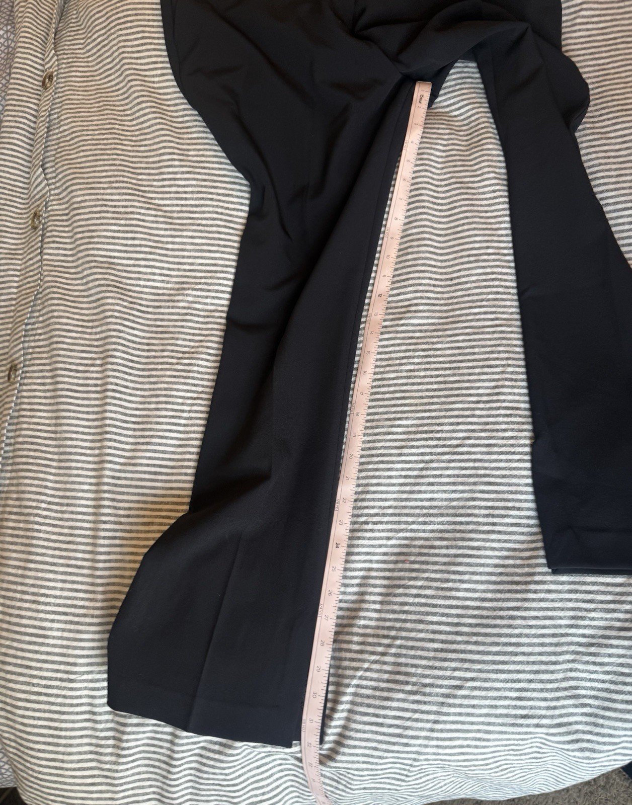 Express Women’s Black Dress Pants 16R Mid Rise Bootcut Twill Pockets Zip