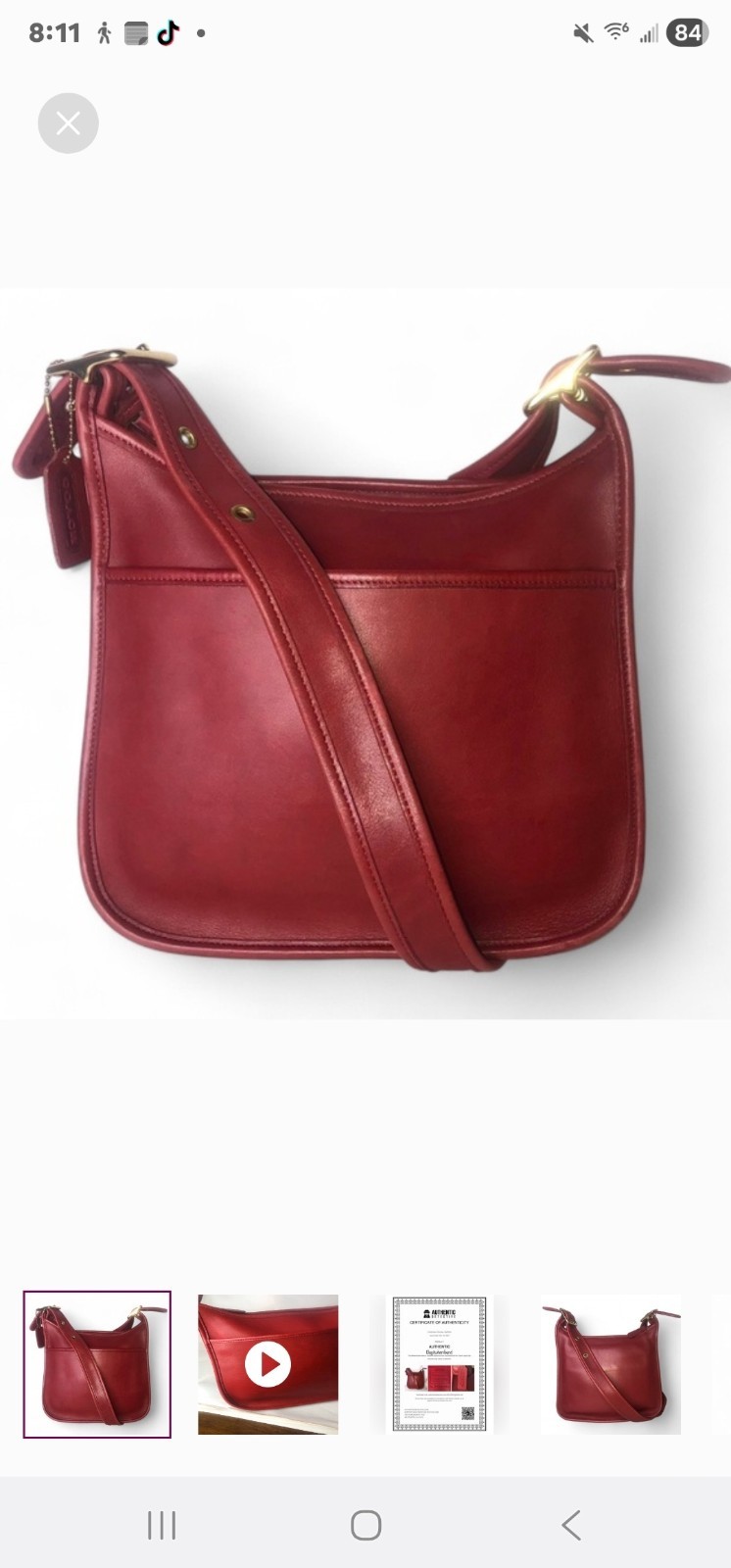 Vintage 90’s Coach H9N-9966 Legacy Zip Bag
