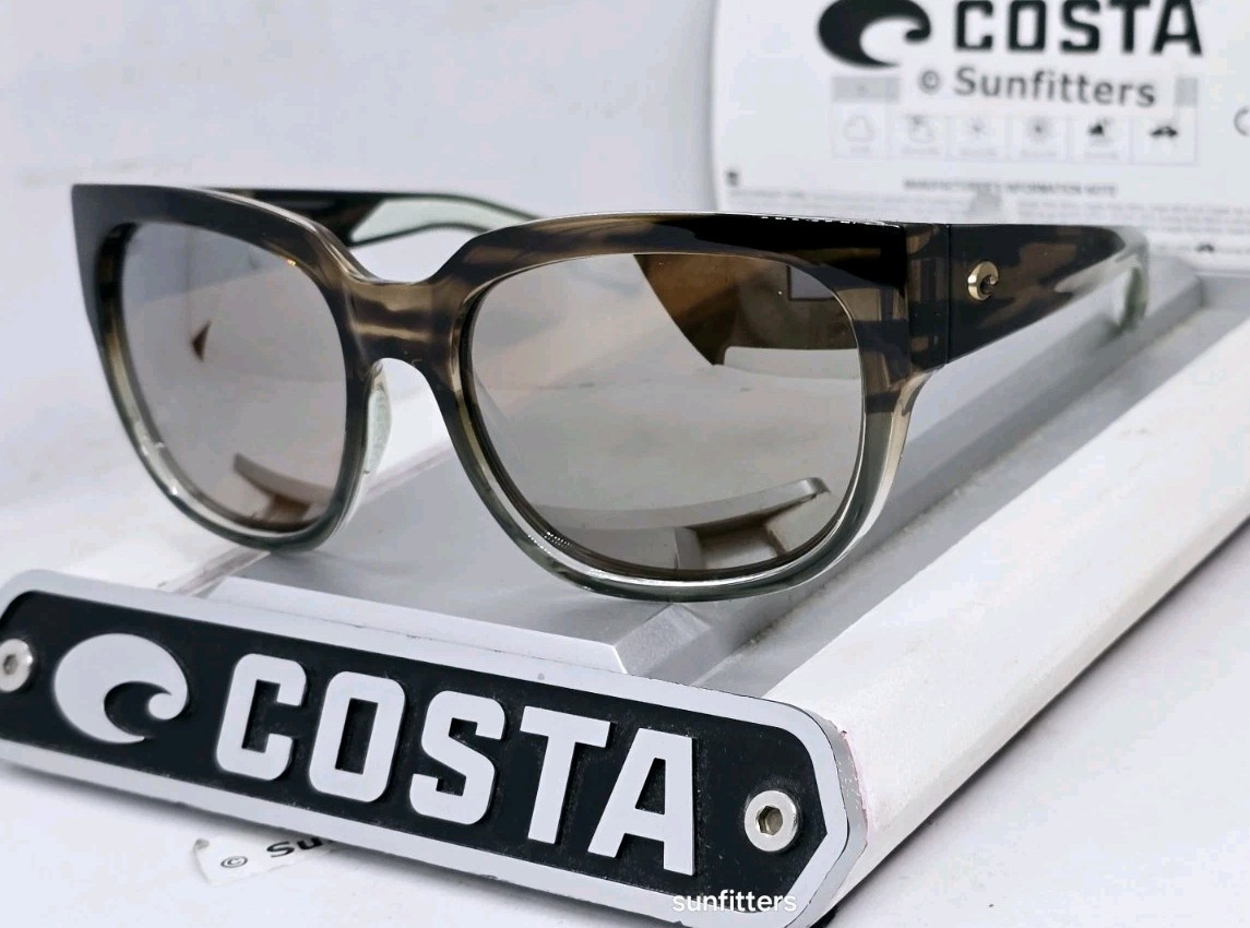 COSTA DEL MAR ocean jade/silver WATERWOMAN 2 polarized 580G sunglasses (900408)
