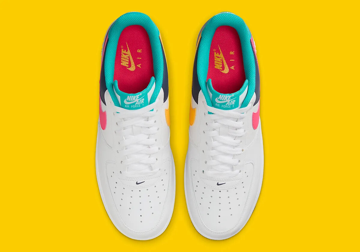 Nike Air Force 1 ’07 “South Beach” White Pink Thunder Blue HF4849-100 Mens Sizes