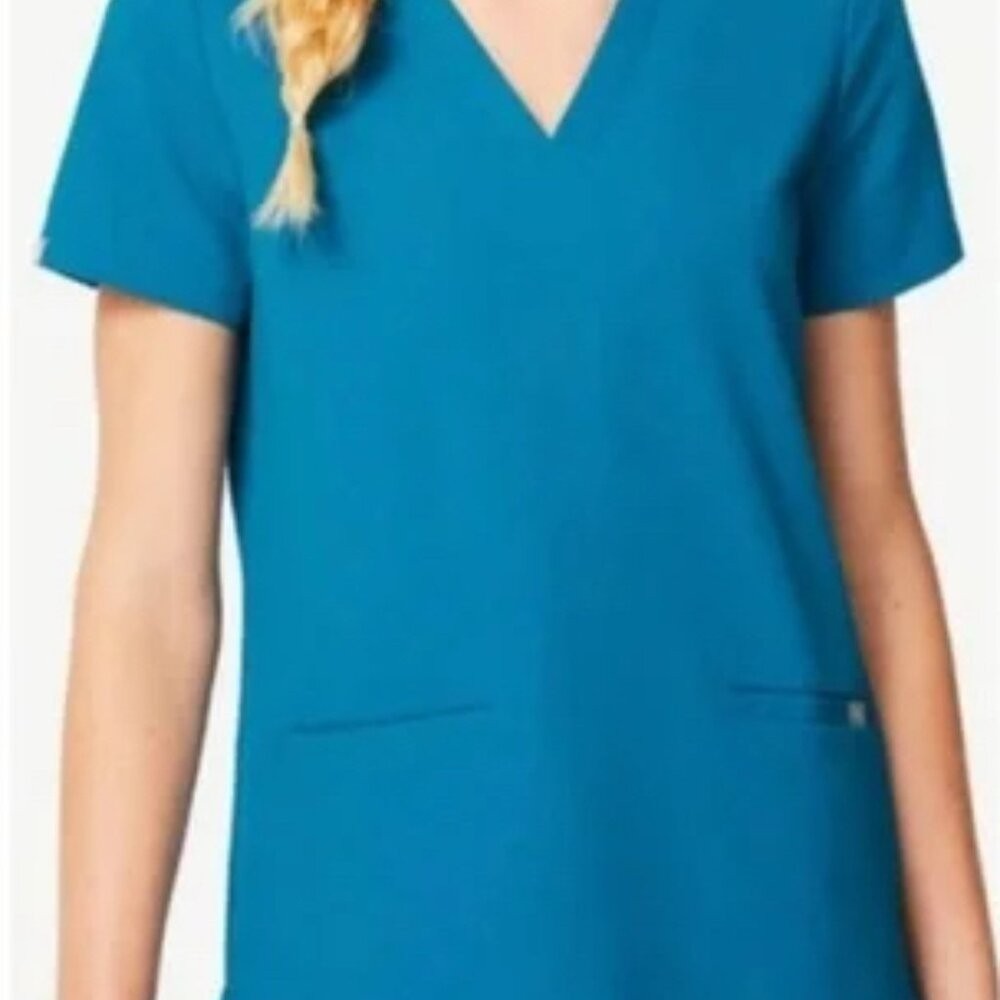 Figs XXS Casma Top XS Zamora Jogger Pants Alps Blue Scrubs Limited Edition