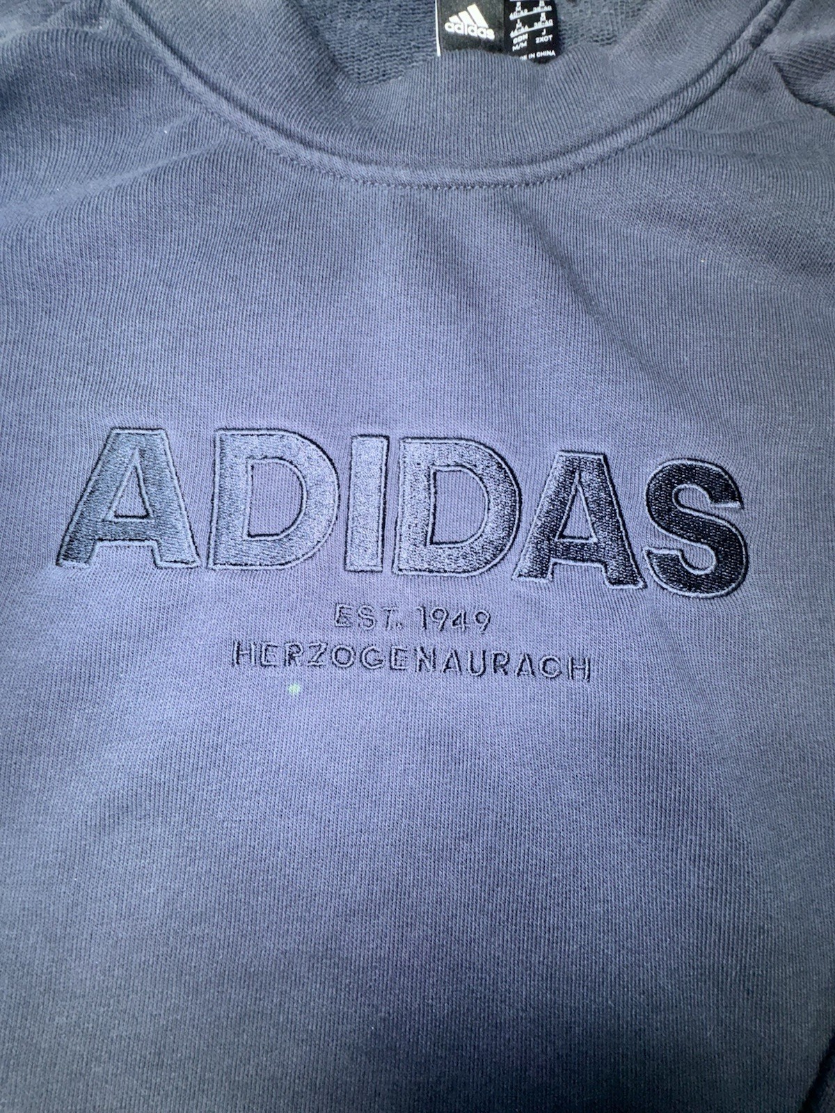 Adidas Womens Essentials Allcap Sports Sweatshirt Medium Crewneck Cotton Logo