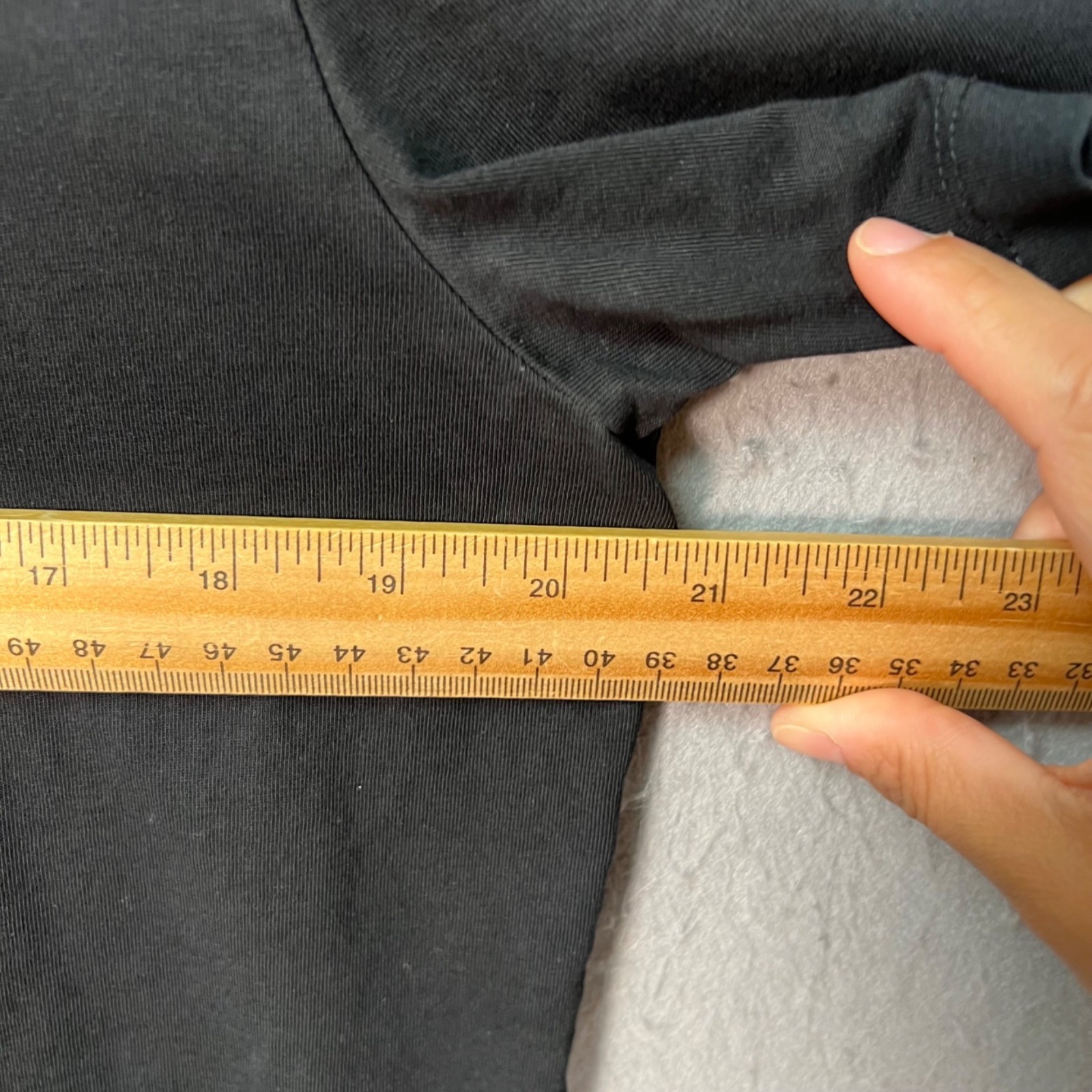 Asket Mens Size Large Black Organic Cotton T-Shirt