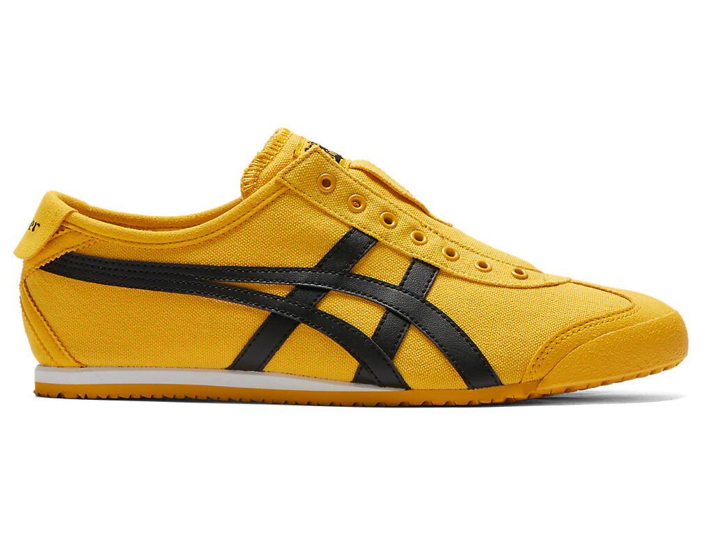 DHL Onitsuka Tiger MEXICO 66 SLIP-ON 1183A746 Unisex US Size 4 -11H YELLOW BLACK
