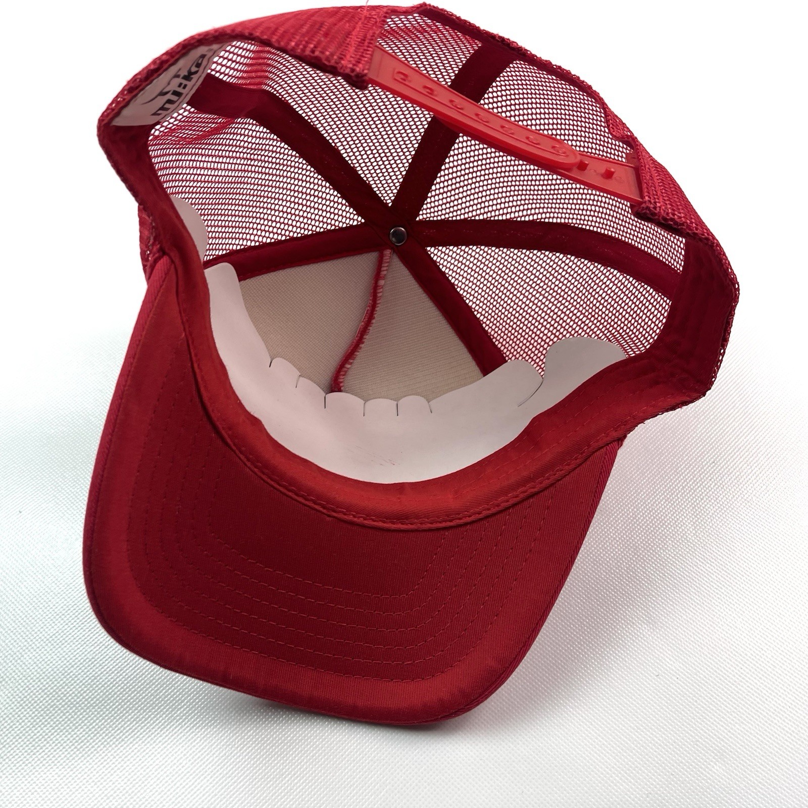Muka Voodoo Bunny Red Mesh Trucker Snapback Baseball Hat Cap Adjustable