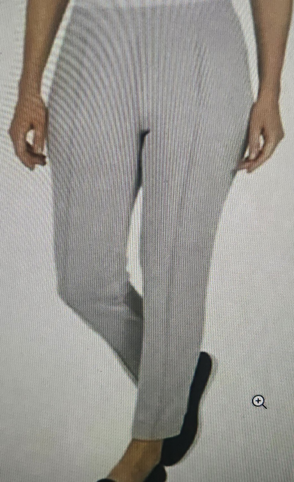 DALIA Luxuriously Soft Pull On Light Gray Ponte Knit Ankle Pant MEDIUM