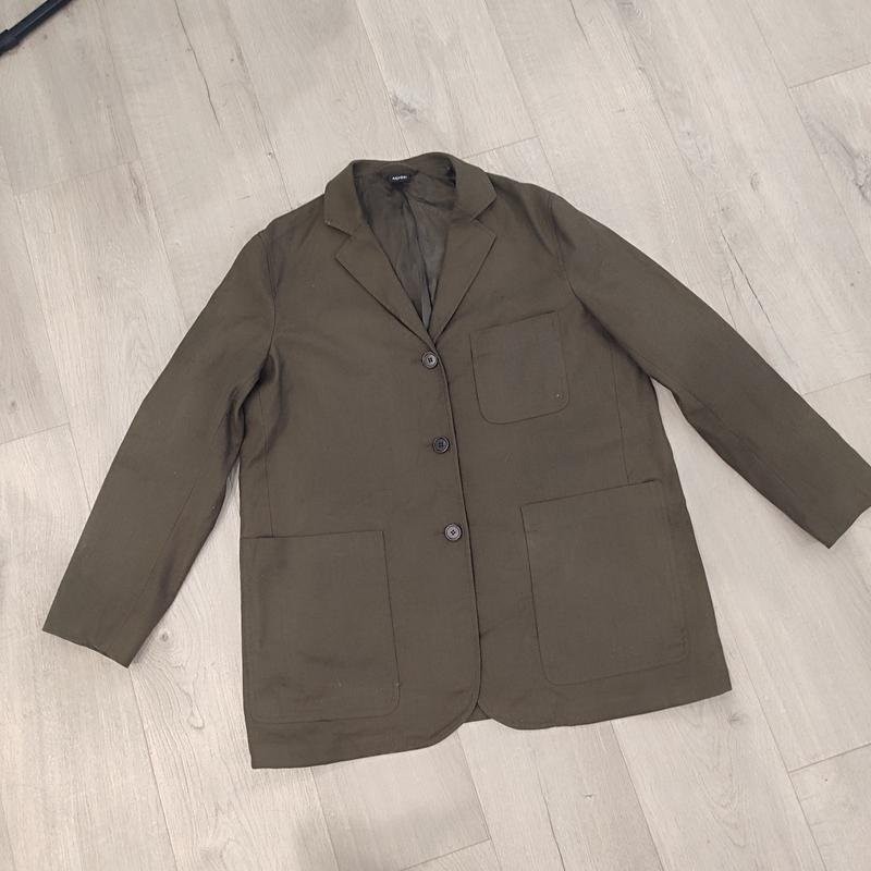 Women Alberto Aspesi blazer khaki linen 40 / L /