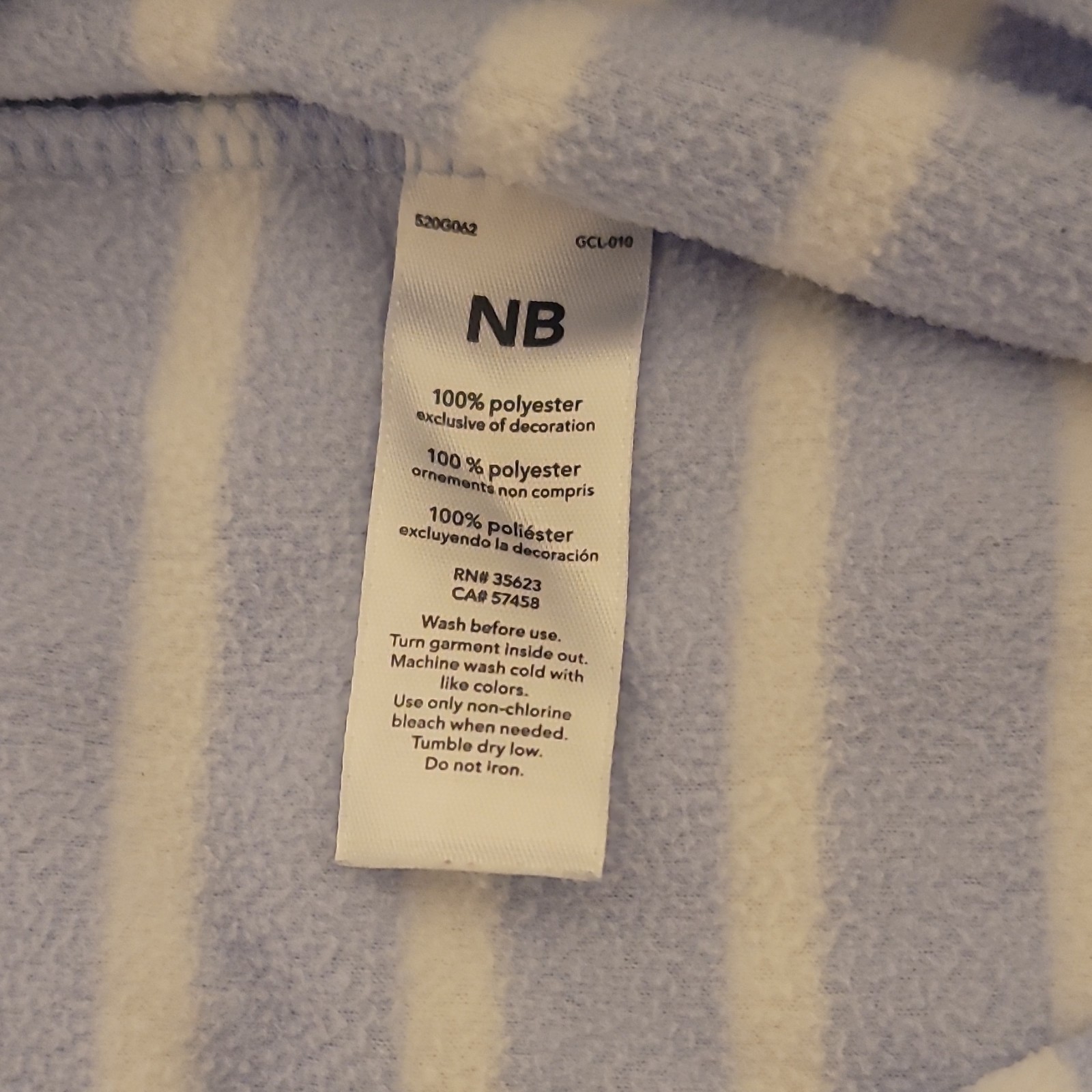 Carter’s NB Footed Fleece Zipper Sleeper Blue/White Stripe Fox – Gender Neutral