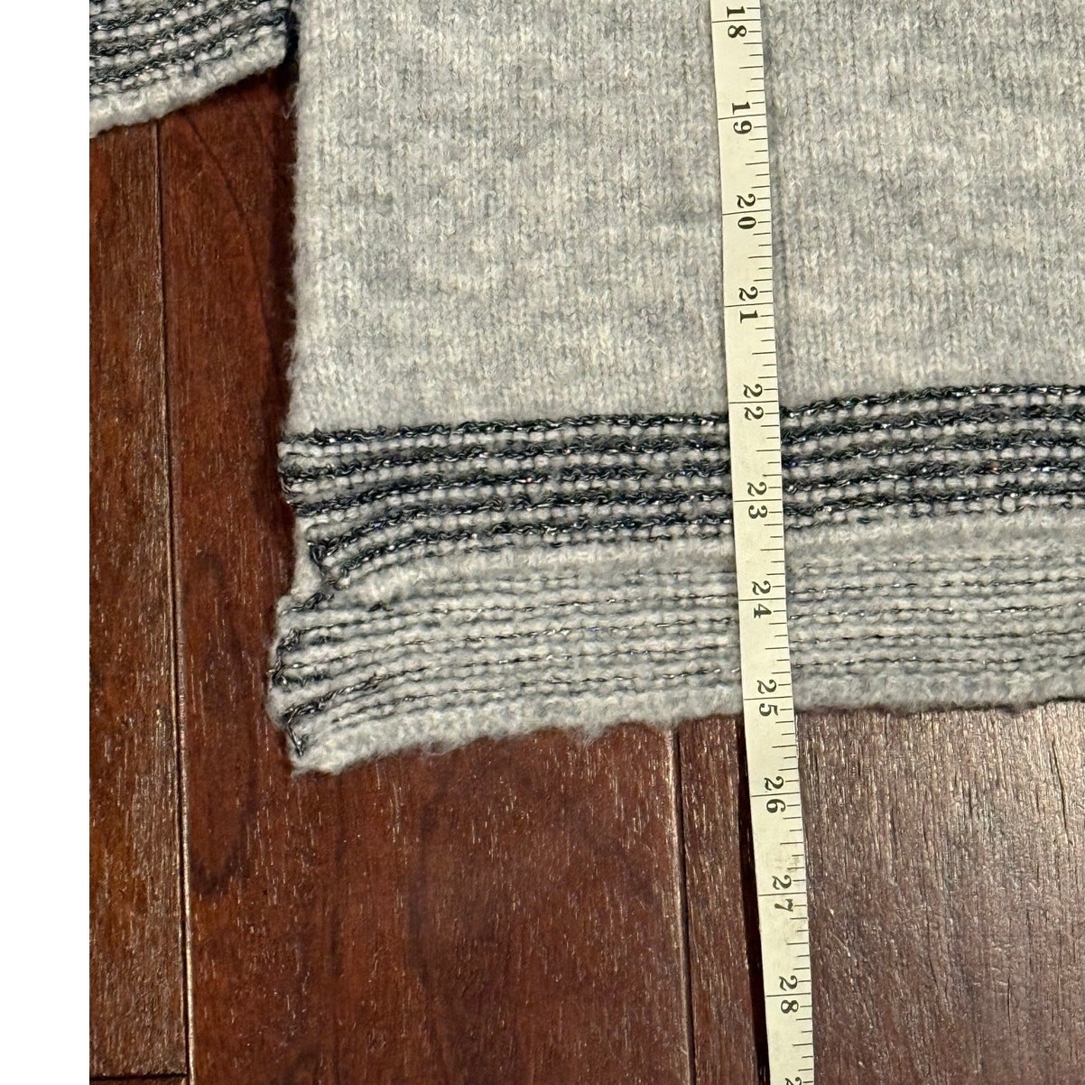 Womens Sweater Size Large Time & Tru Gray Fair Isle Sweater Crewneck Soft Knit