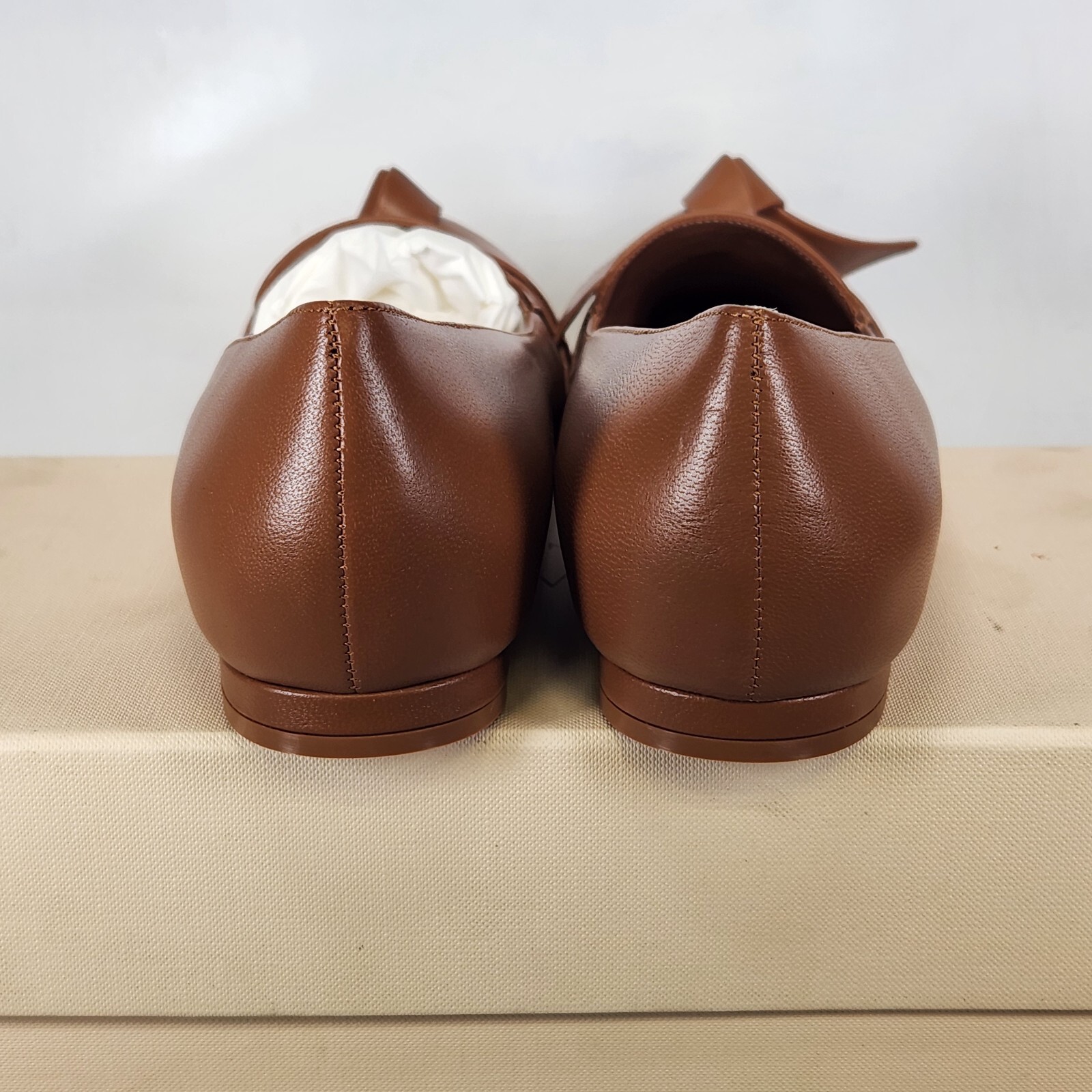 Size 12 (IT 42) – Alexandre Birman Clarita Square Loafer- Toast Nappa Leather