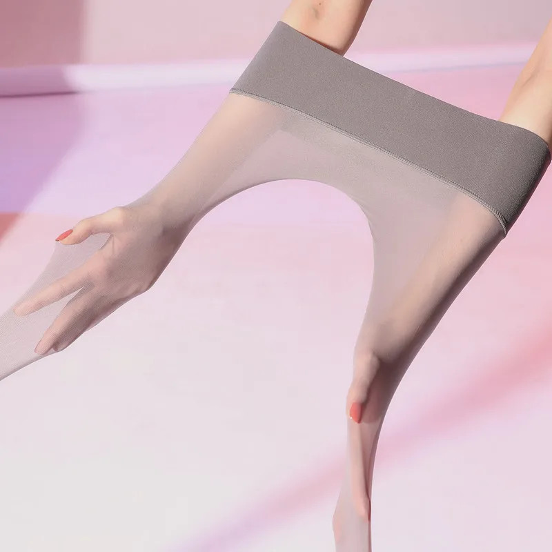 0.01D Ultra-thin Seamless Tights Silk Anti-hook Nylon Stockings Velvet Pantyhose
