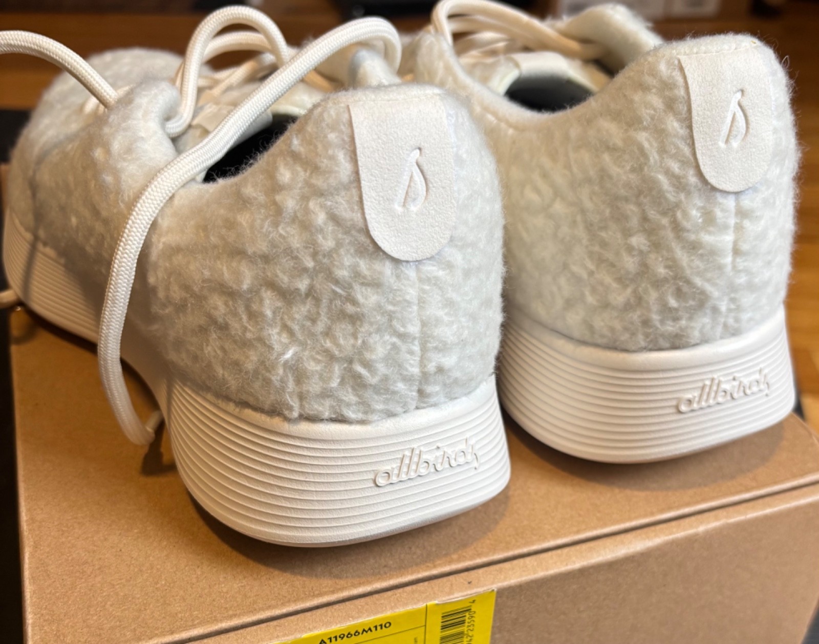 Allbirds Men’s Wool Runner NZ Fluff Natural White Size 11 Sneakers