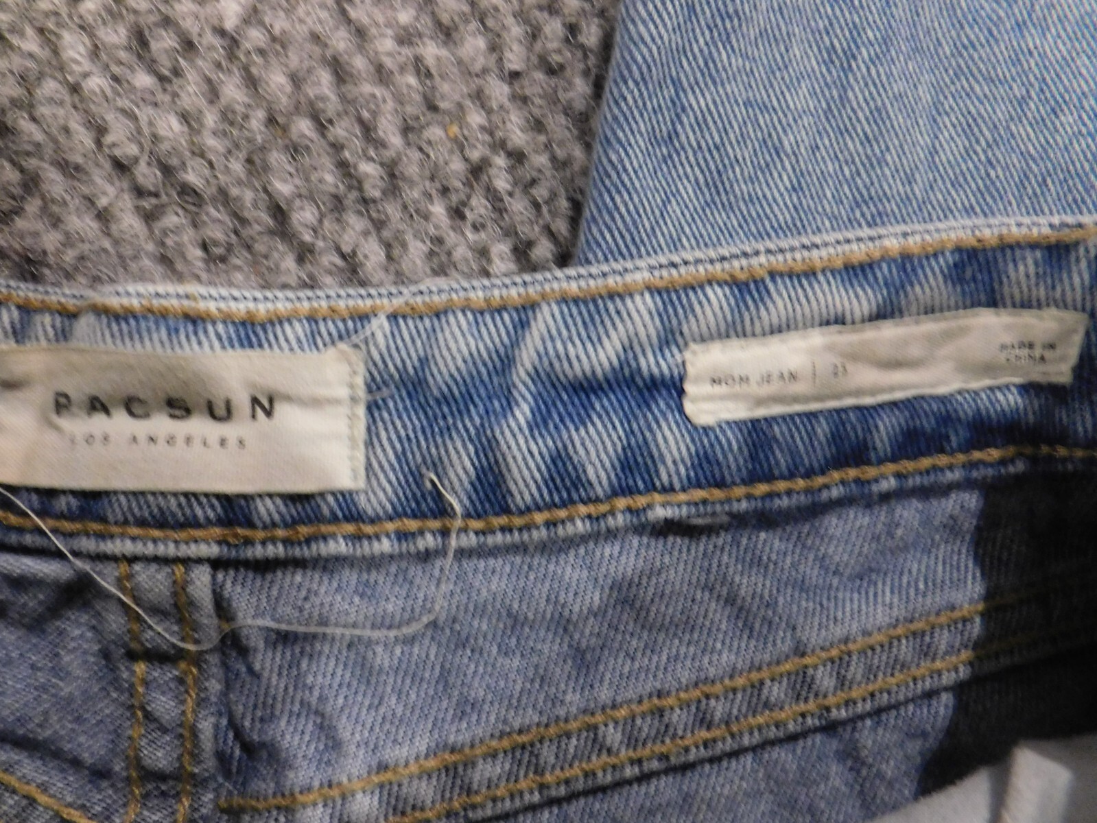 Pacsun Jeans Womens 23 blue mom denim distressed straight