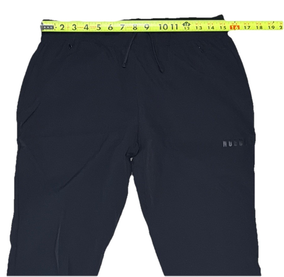 No Bull Men’s S (30-32×28) Black Performance Training Joggers Zipped Pockets