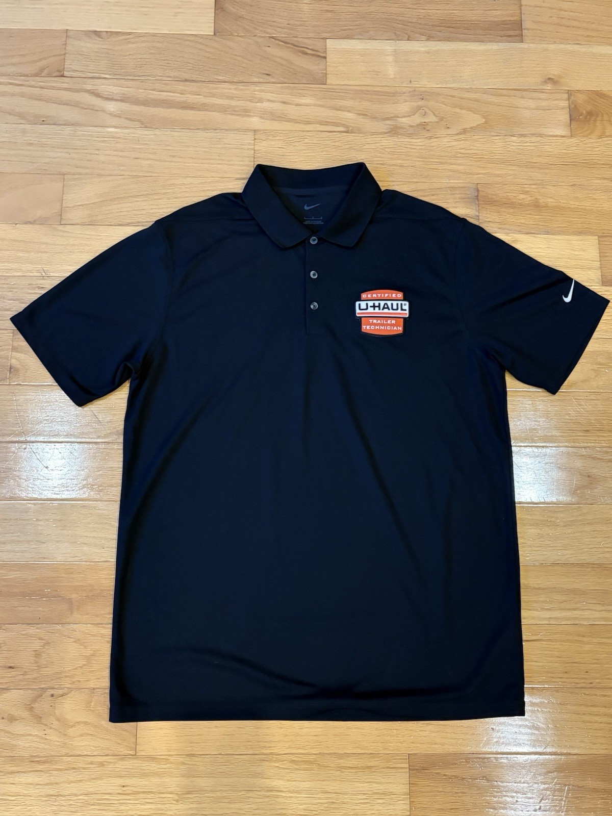 Men’s Nike Dri-FIT Polo Shirt LG Black U-Haul
