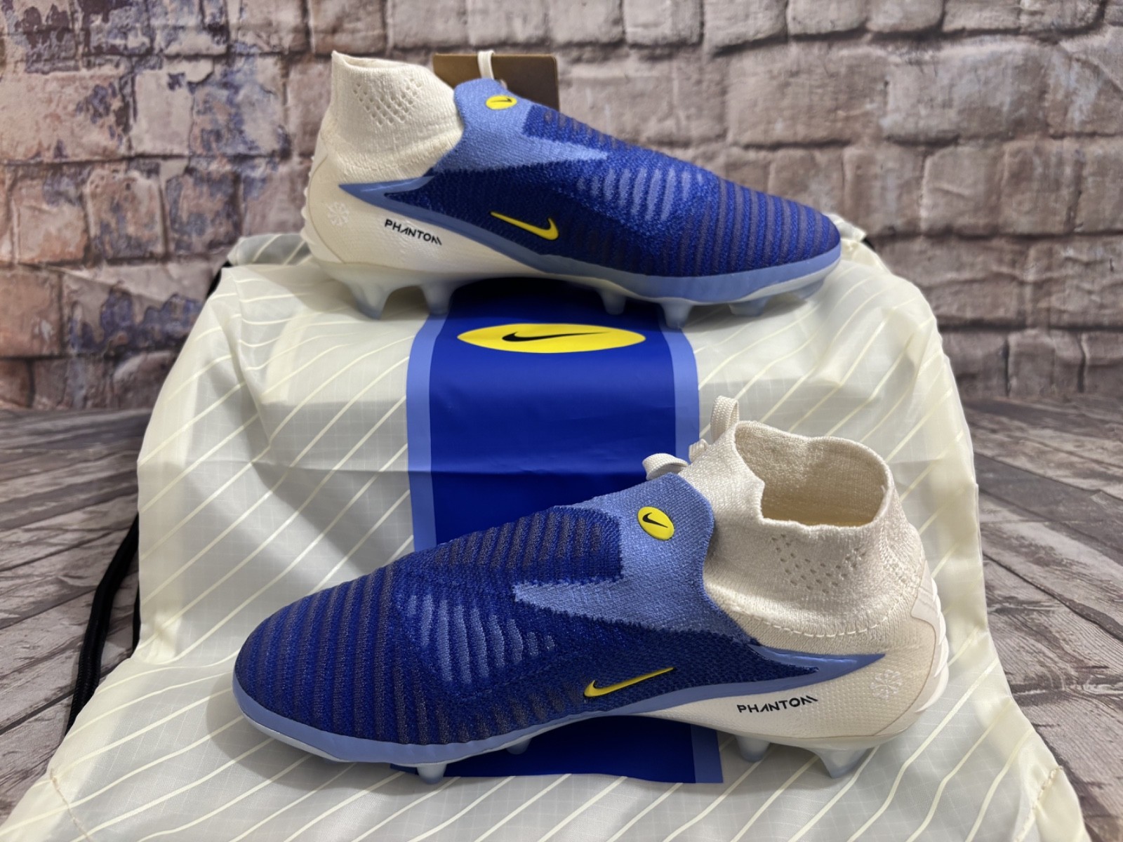 NIKE Phantom 6 High Elite FG Soccer Cleats Men’s Sz 6 Womens 7.5 Blue HQ2328-400