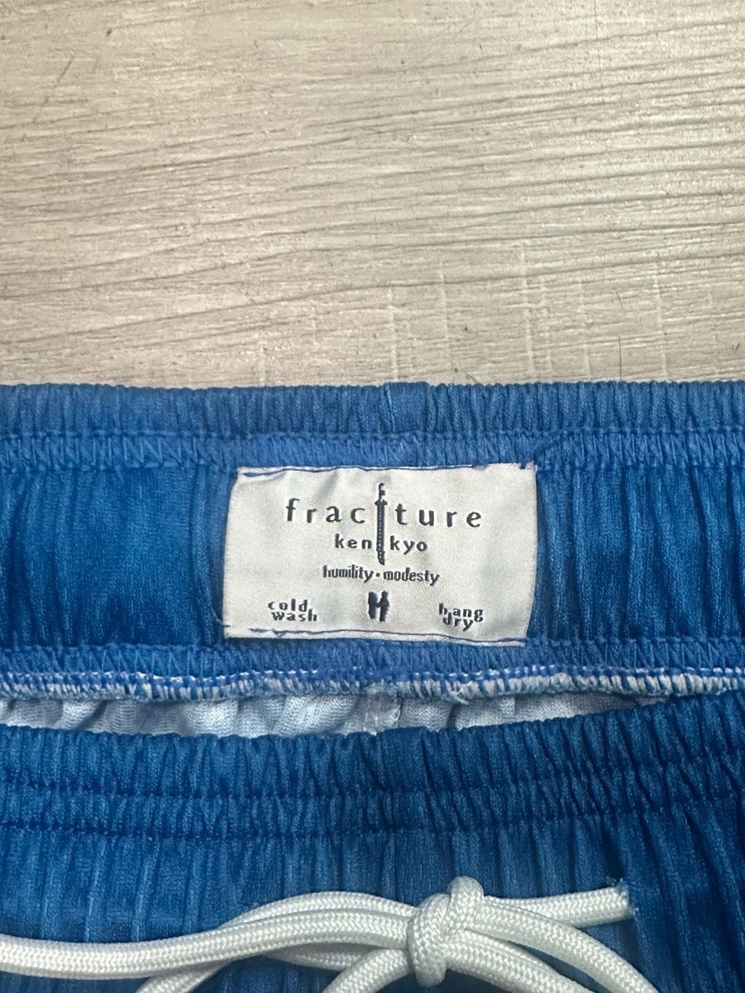 Fracture Worldwide Ken Kyo Mesh Shorts Blue and Yellow Paisley