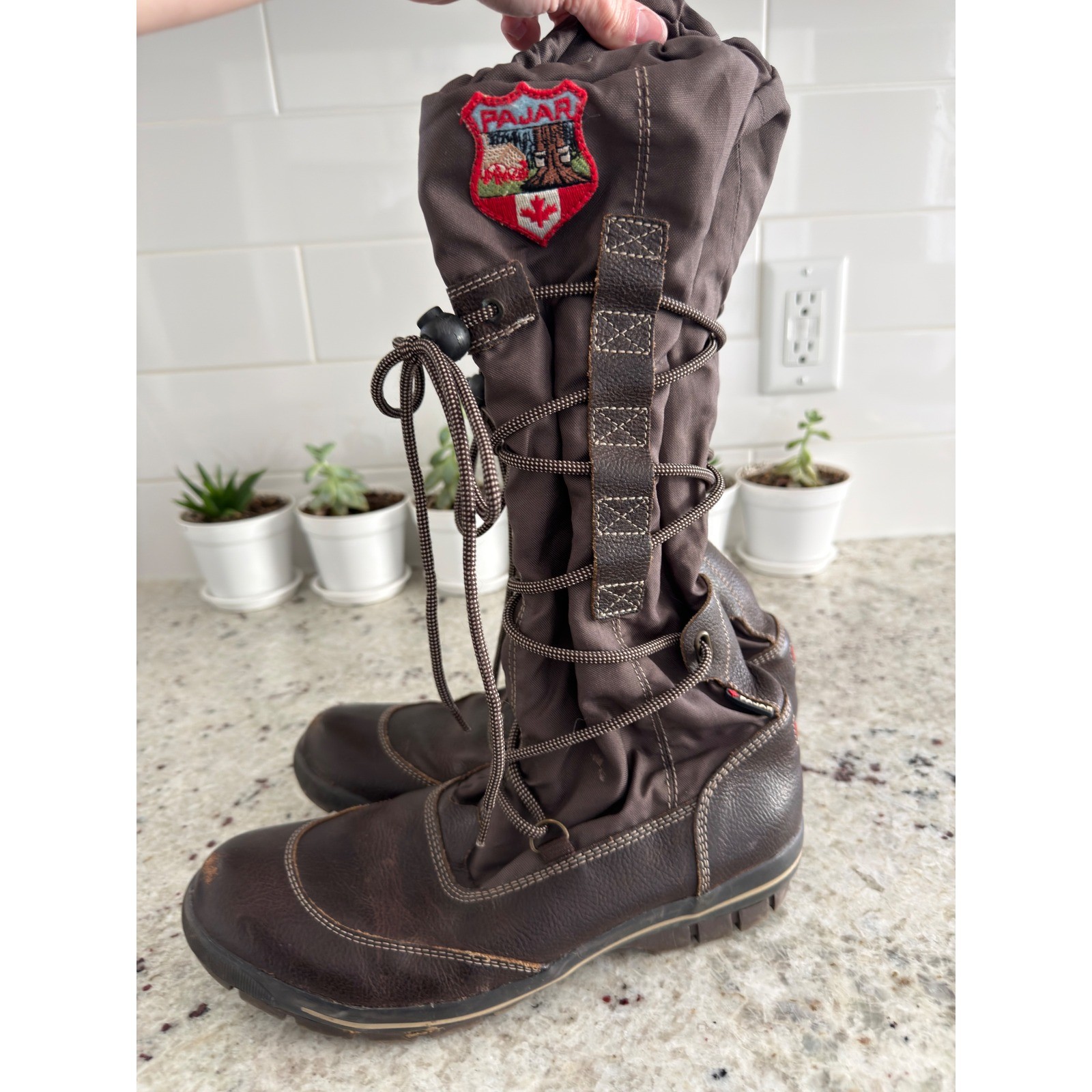 Pajar Canada Tall Brown Winter Boots Size 9–9.5 (EU 40)