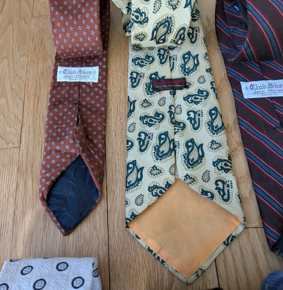 Vtg Jack Henry Country Club Plaza Kansas City Mens Tie Lot Of 11 Geometric Silk