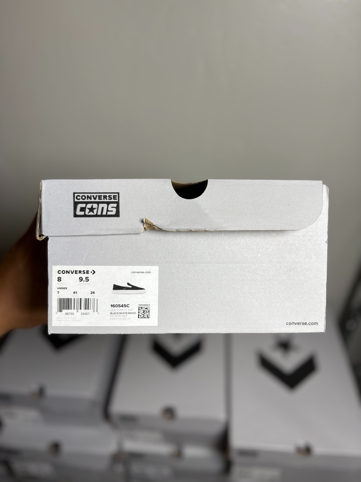 Converse Cons One Star CC Pro Suede Slip – Black/White [160545C] MENS PICK SIZE