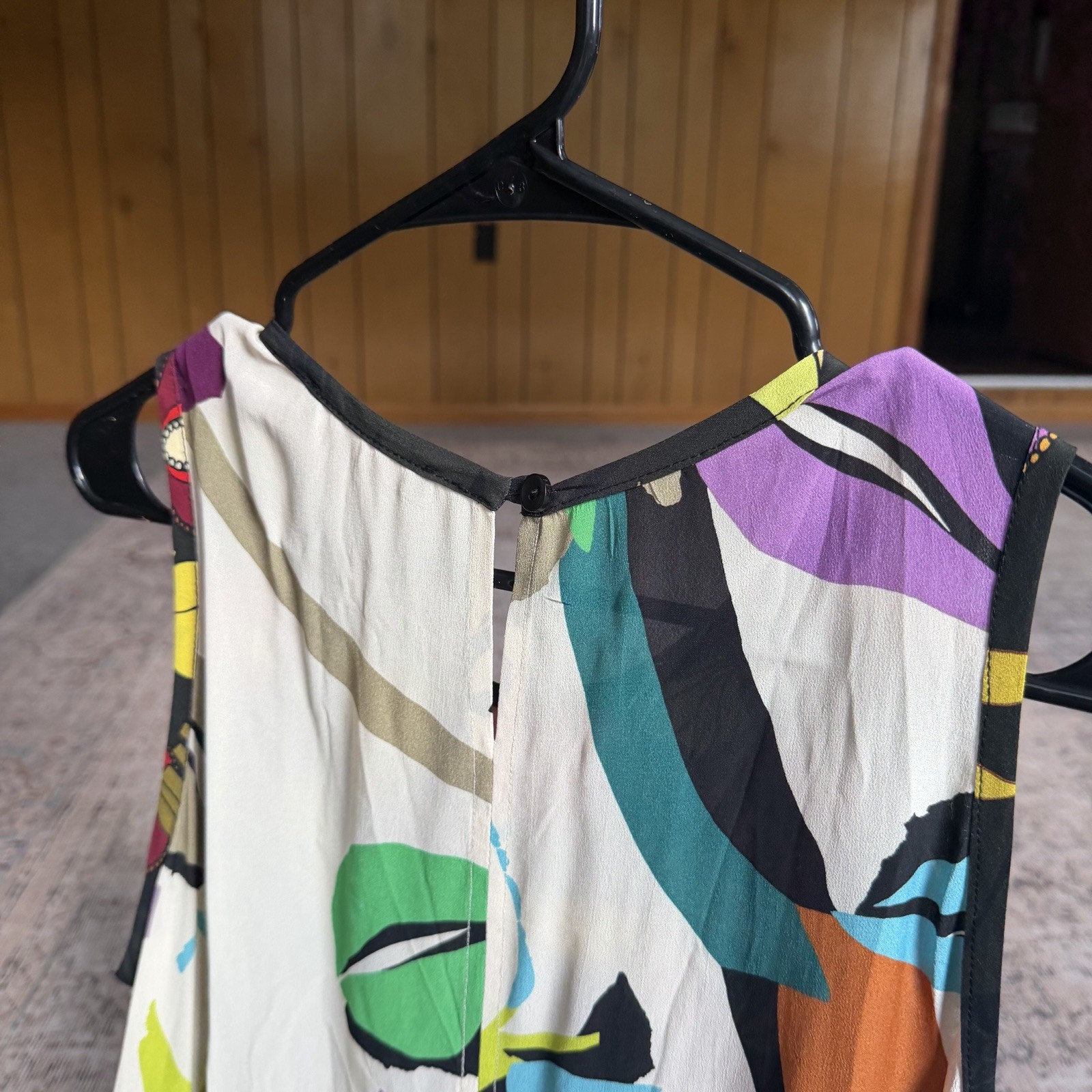 Alembika Womens Dress Size 2 US 8 Colorblock Lagenlook Artsy Boho Summer Chic