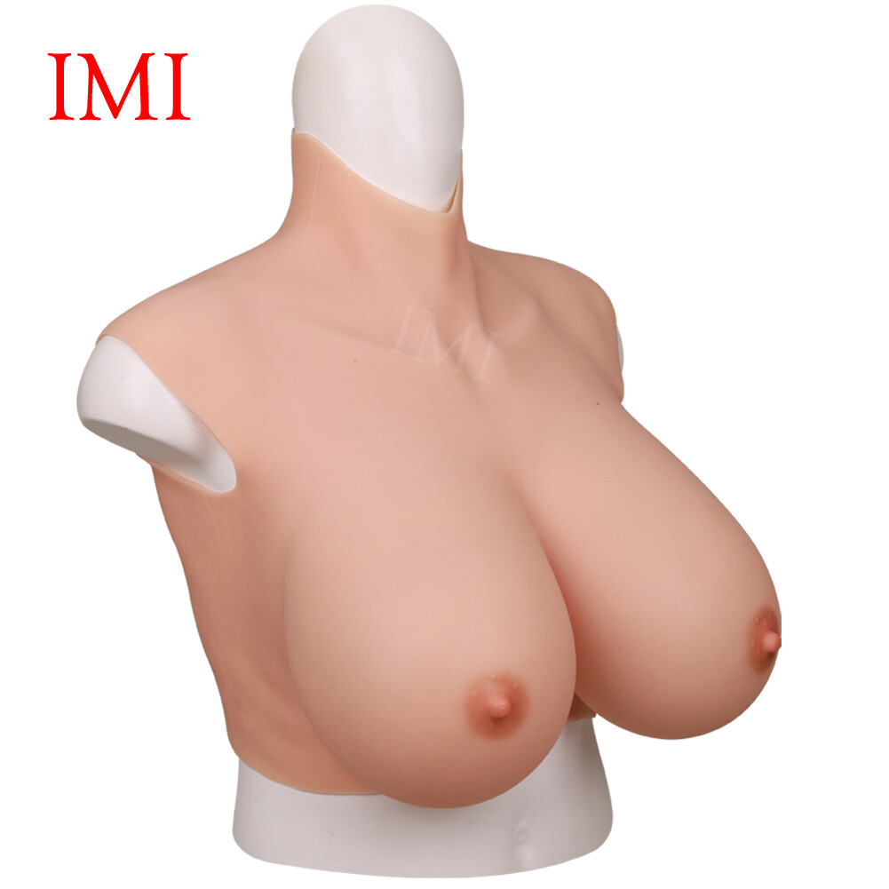 Realistic Silicone Breast Forms B-K Cup Fake Boobs Breastplate for Crossdresser