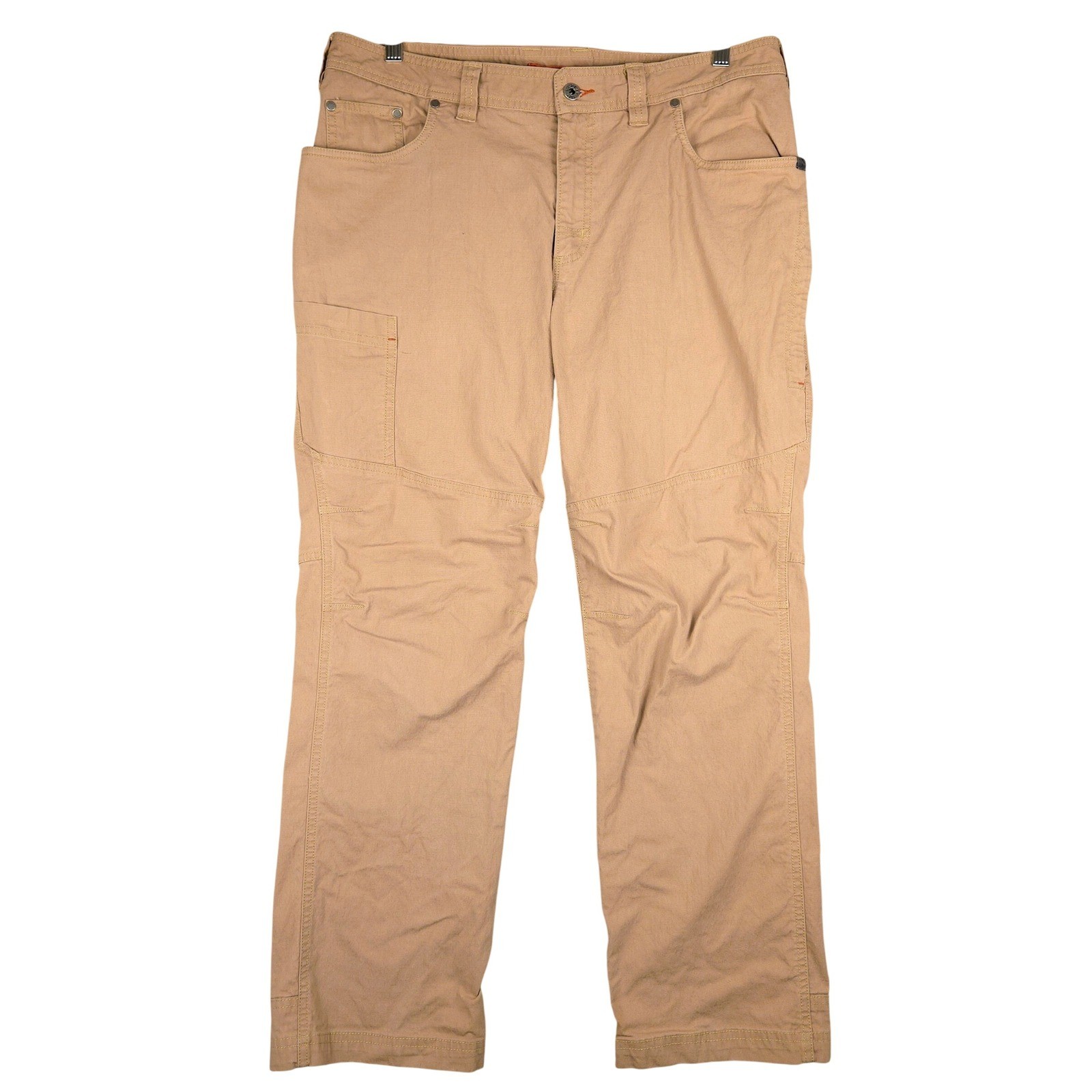 LL Bean Mens Khaki Utility Outdoor Riverton Cargo Pants Cotton Nylon Blend 36×30