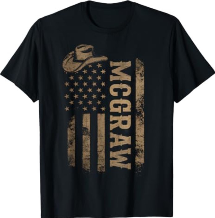 Vintage McGraw Personalized Name Retro Style Classic T-Shirt