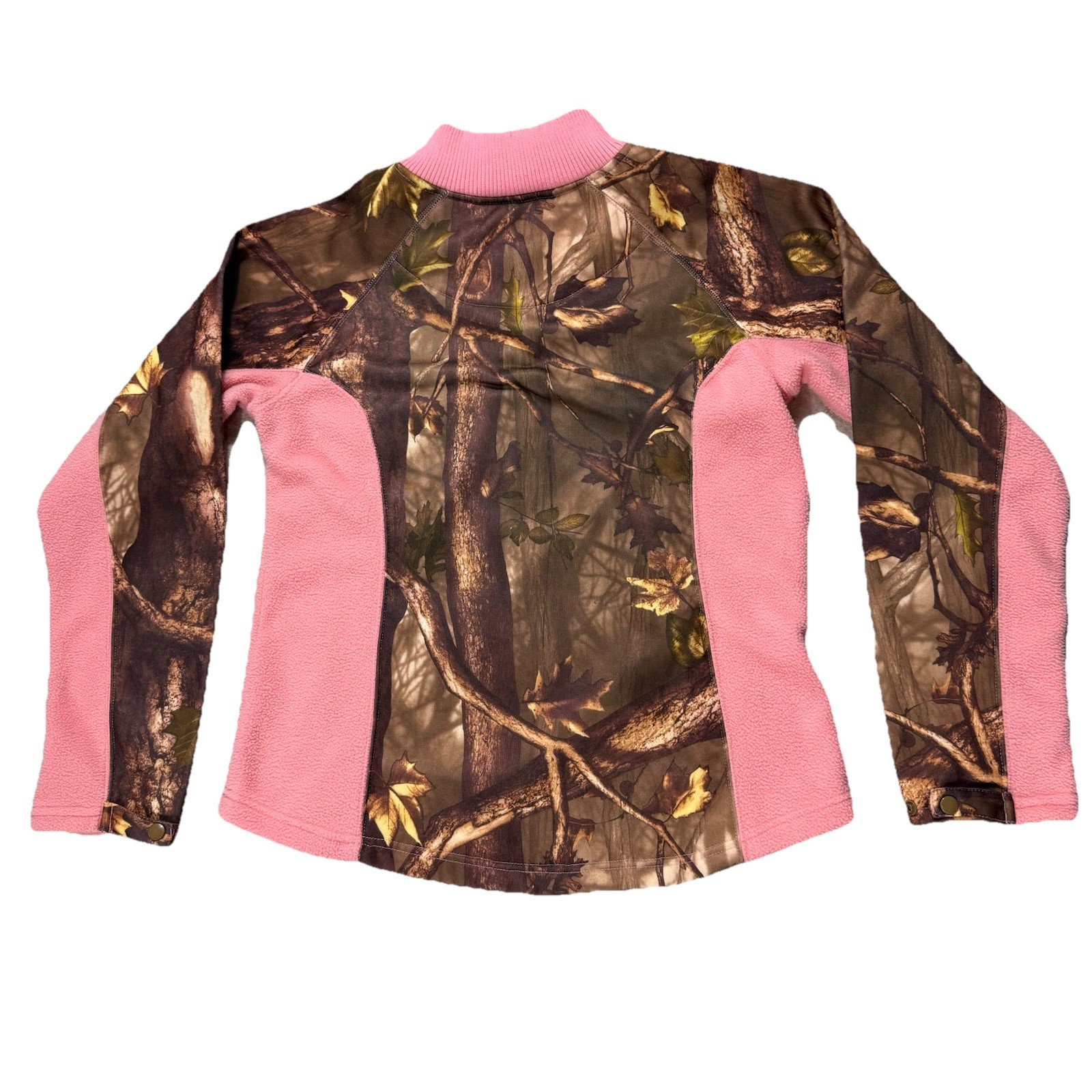 Pink Camo Women’s Fleece 1/4 Zip Small Master Sports Women