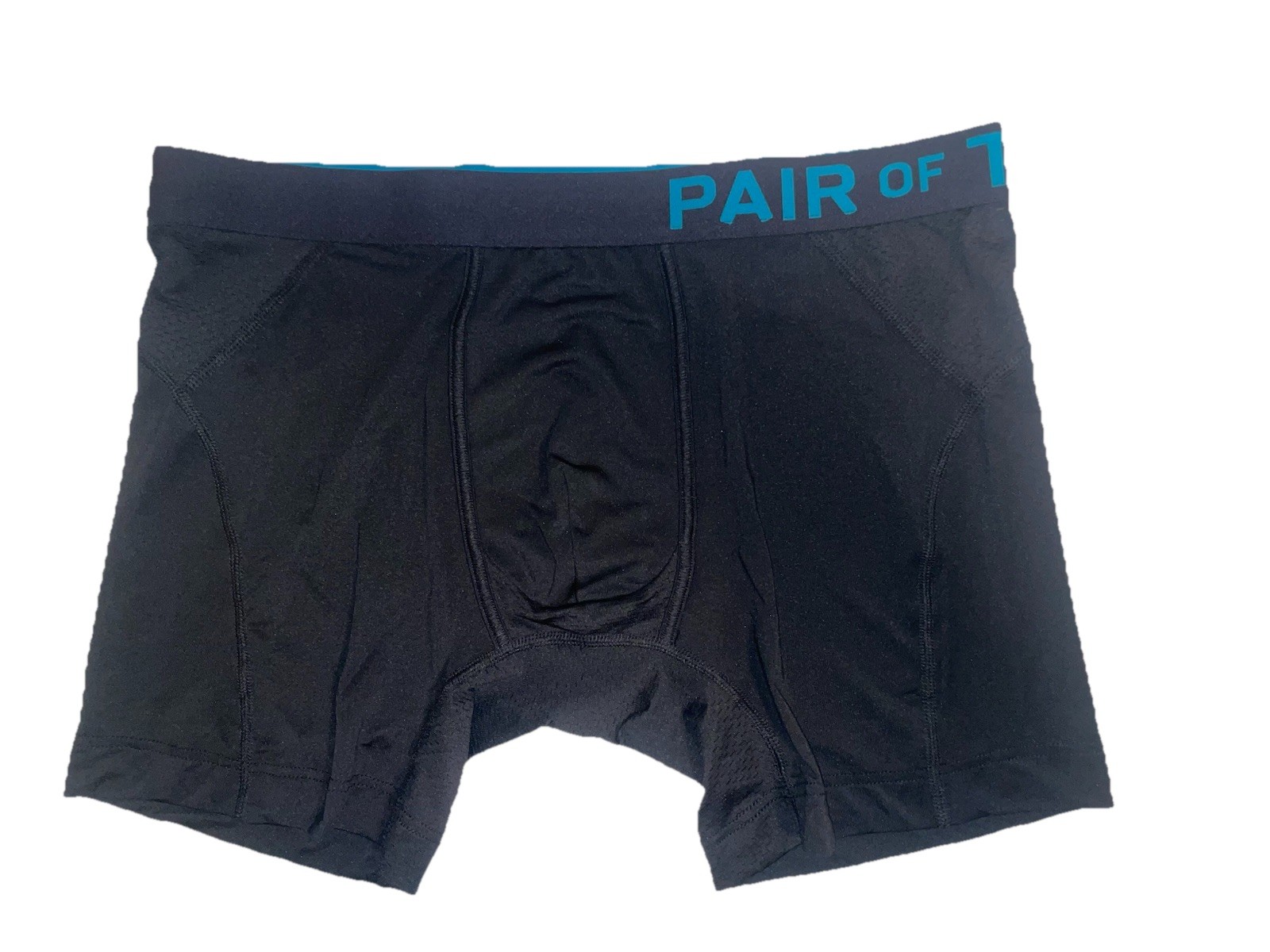 Stylish Pair of Thieves Black /Blue Microfiber Mesh Panel Boxer Brief – Sz. L
