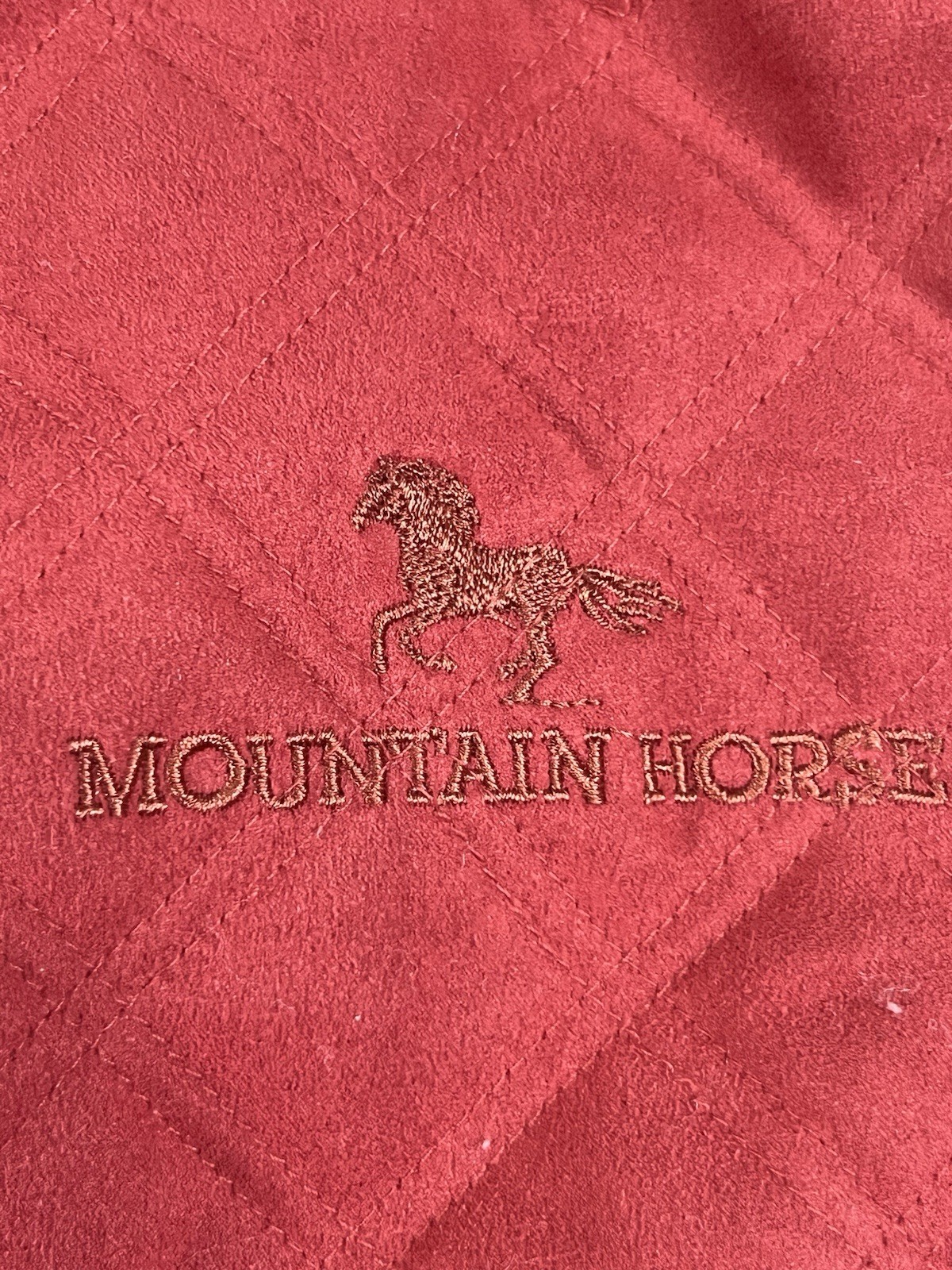 Vintage Mountain Horse Womens S Red Quilted Equestrian Vest