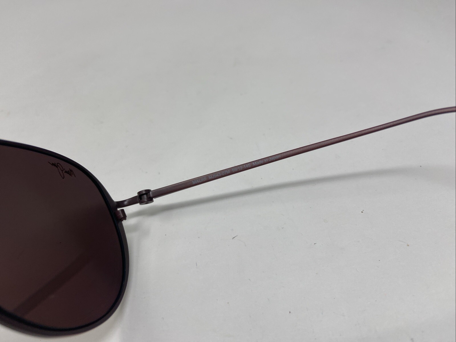 MAUI JIM SHALLOWS MJ543-07M MATTE BURGUNDY W/ PINK MIRROR LENS 59/12/145 UL30