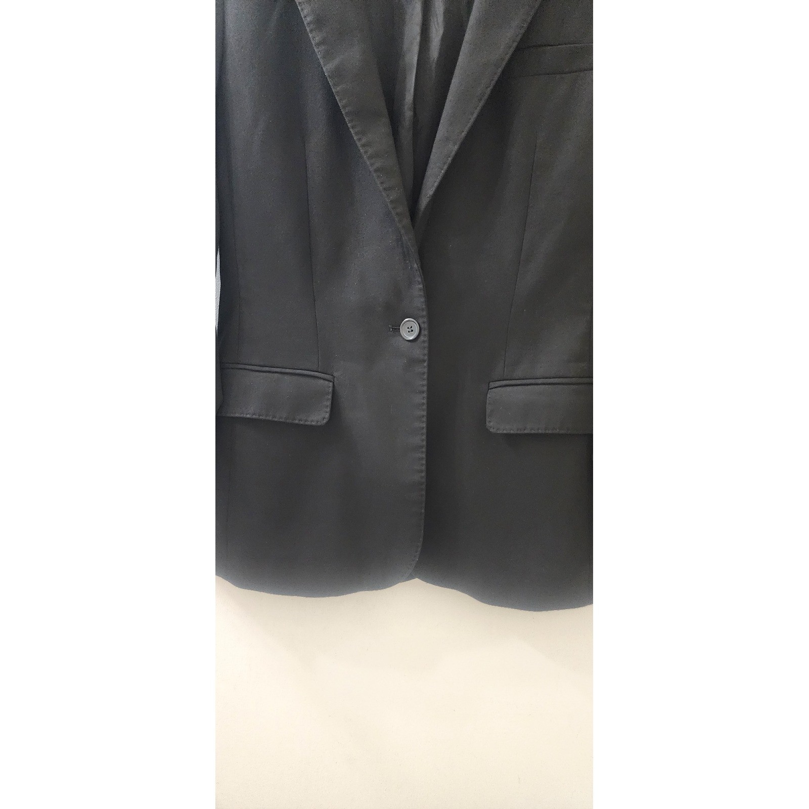 Tiffany & Co. Wardrobe Womens Black Single Button Blazer Jacket Size 4