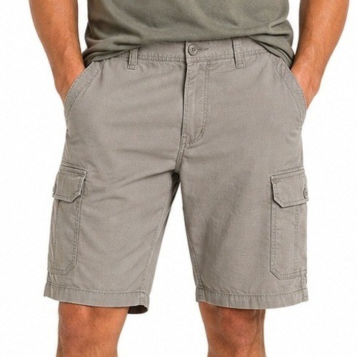 WearFirst Gray Ripstop Cargo Shorts Mens 34 Free Band Comfort Fit Utility Hiking