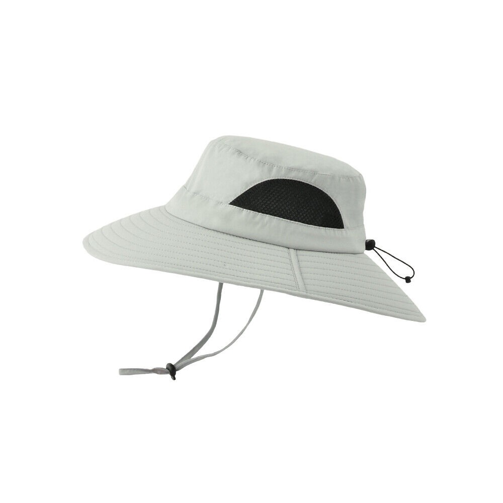 Men Women Wide Brim Sun Hat UV Protection Bucket Cap For Hiking Camping Safari