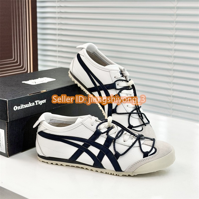 2026 Onitsuka Tiger MEXICO 66 VINY 1183C577-100 White Navy Blue