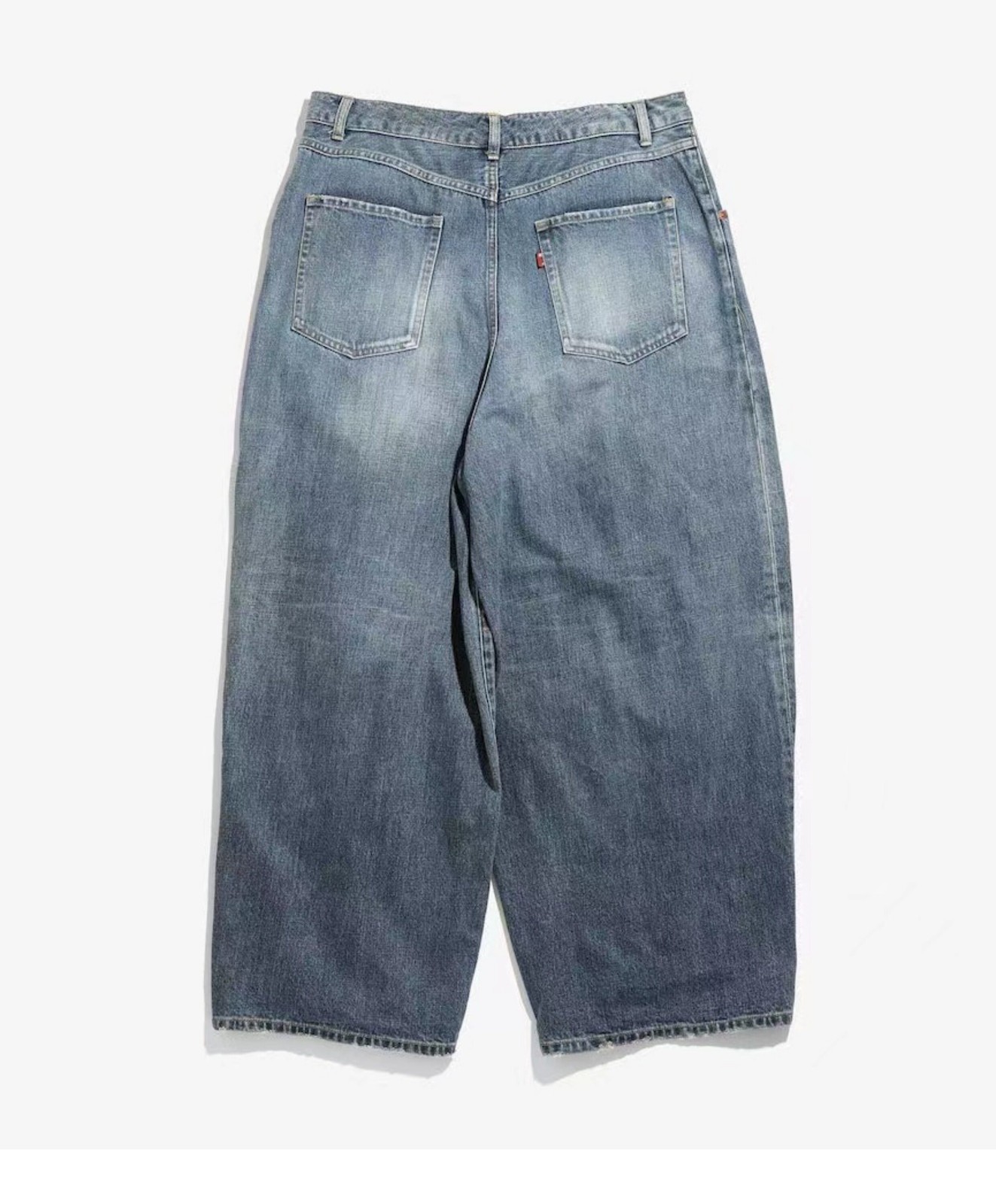 Needles 24SS Vintage Washed Denim Pants Relaxed Streetwear