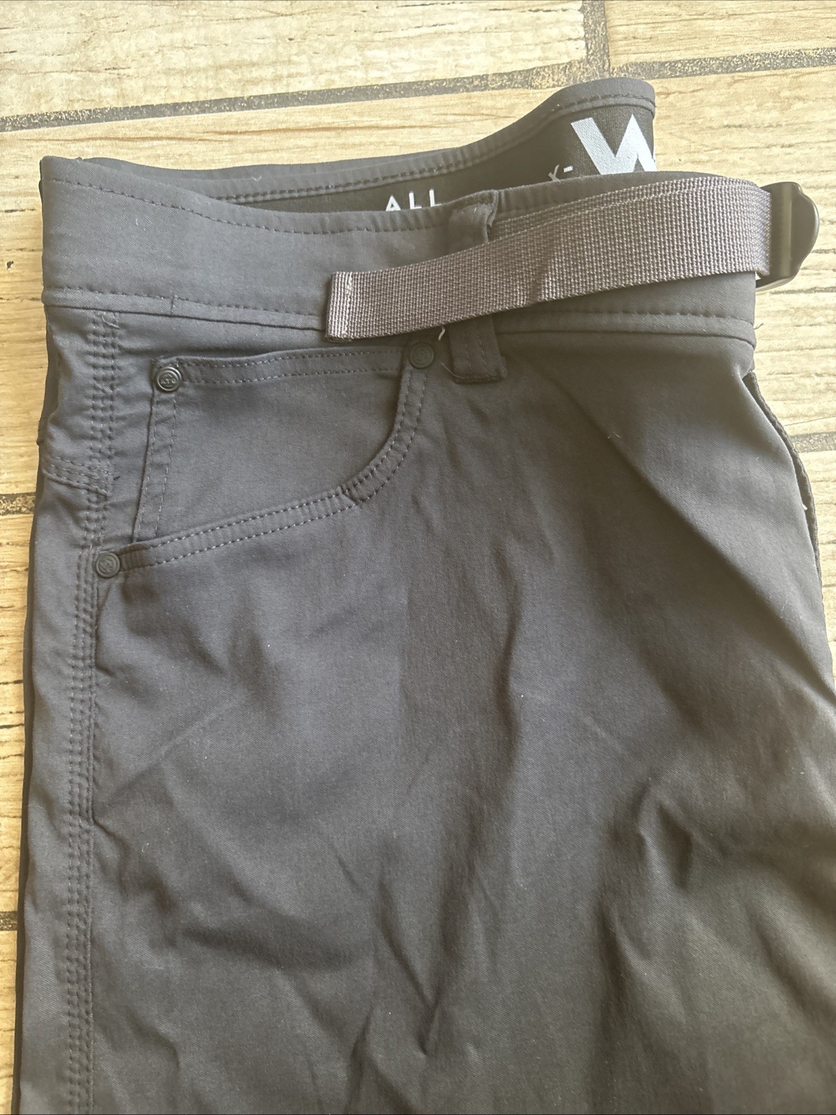 Wrangler All Terrain Gear Mens Black Hiking Outdoor Pants 40×30