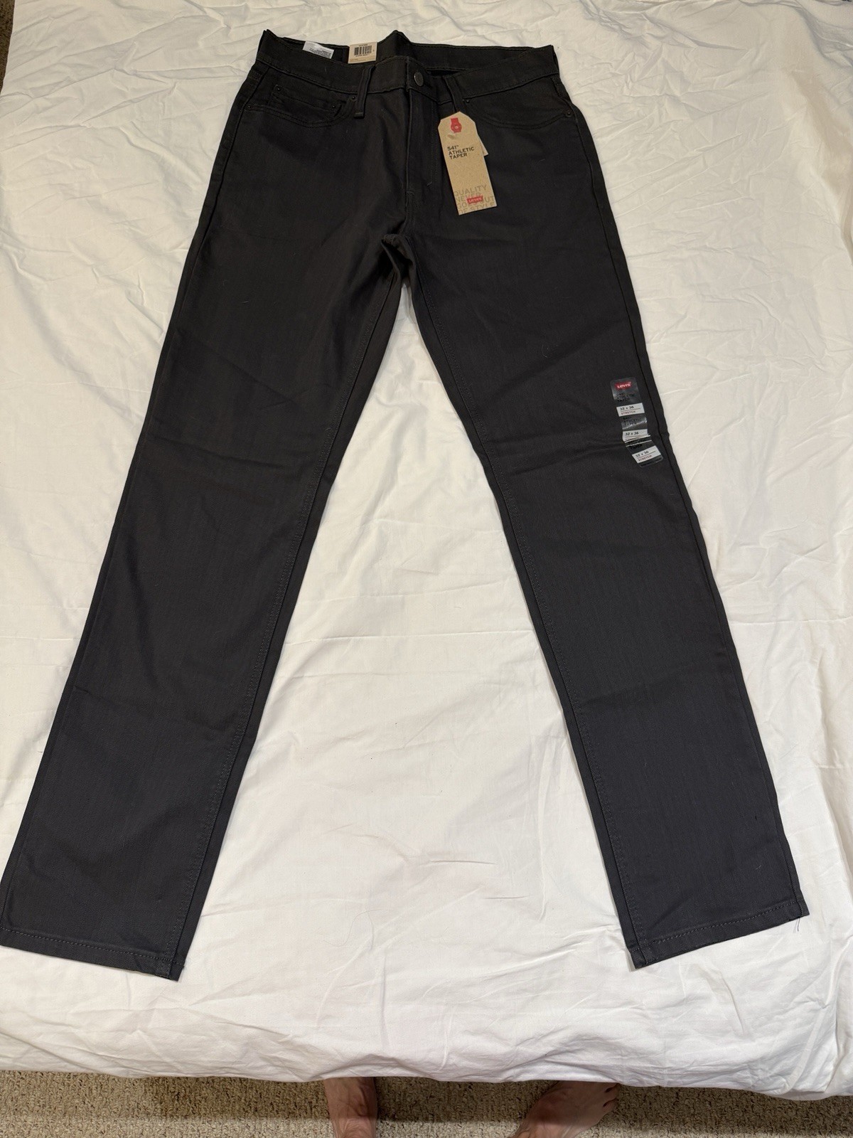 Men’s Levi’s 541 Athletic Taper With Stretch 32 X 36 Dark Gray New With Tags ￼
